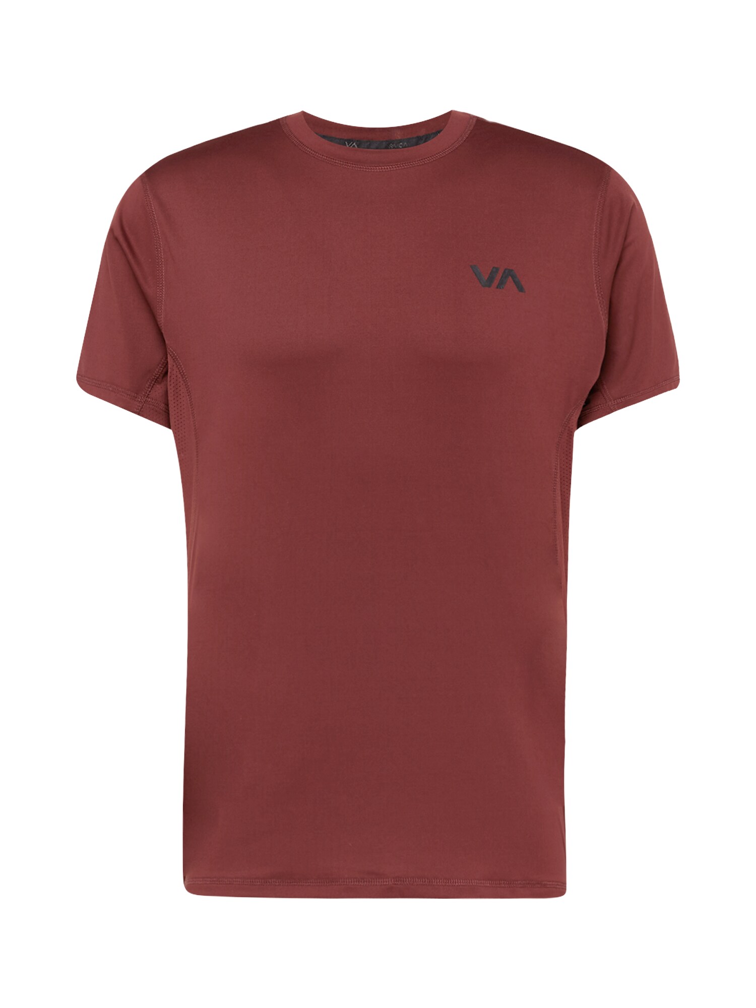 RVCA Marškinėliai tamsiai raudona / juoda