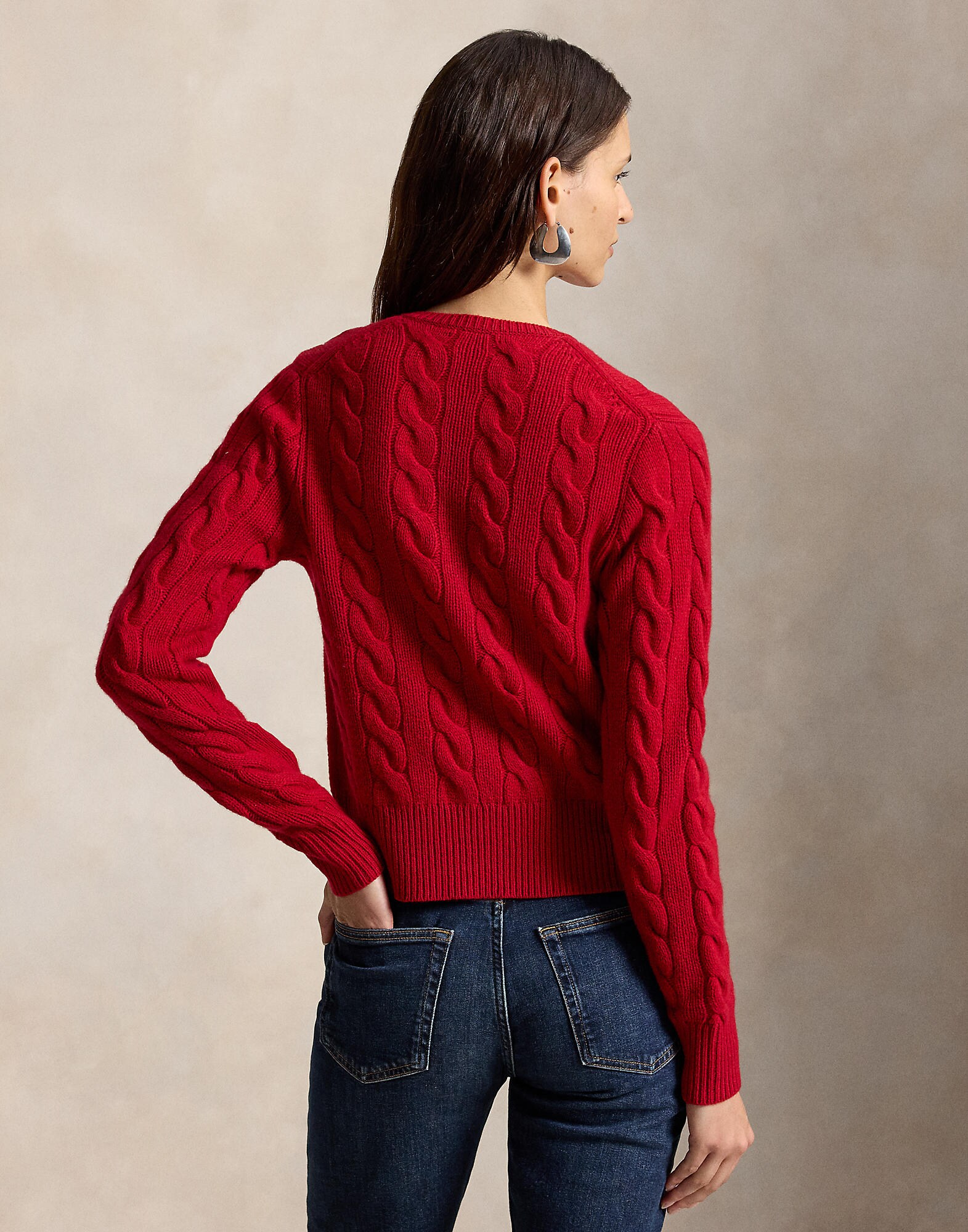 Polo Ralph Lauren Cárdigan rojo – imagen 3
