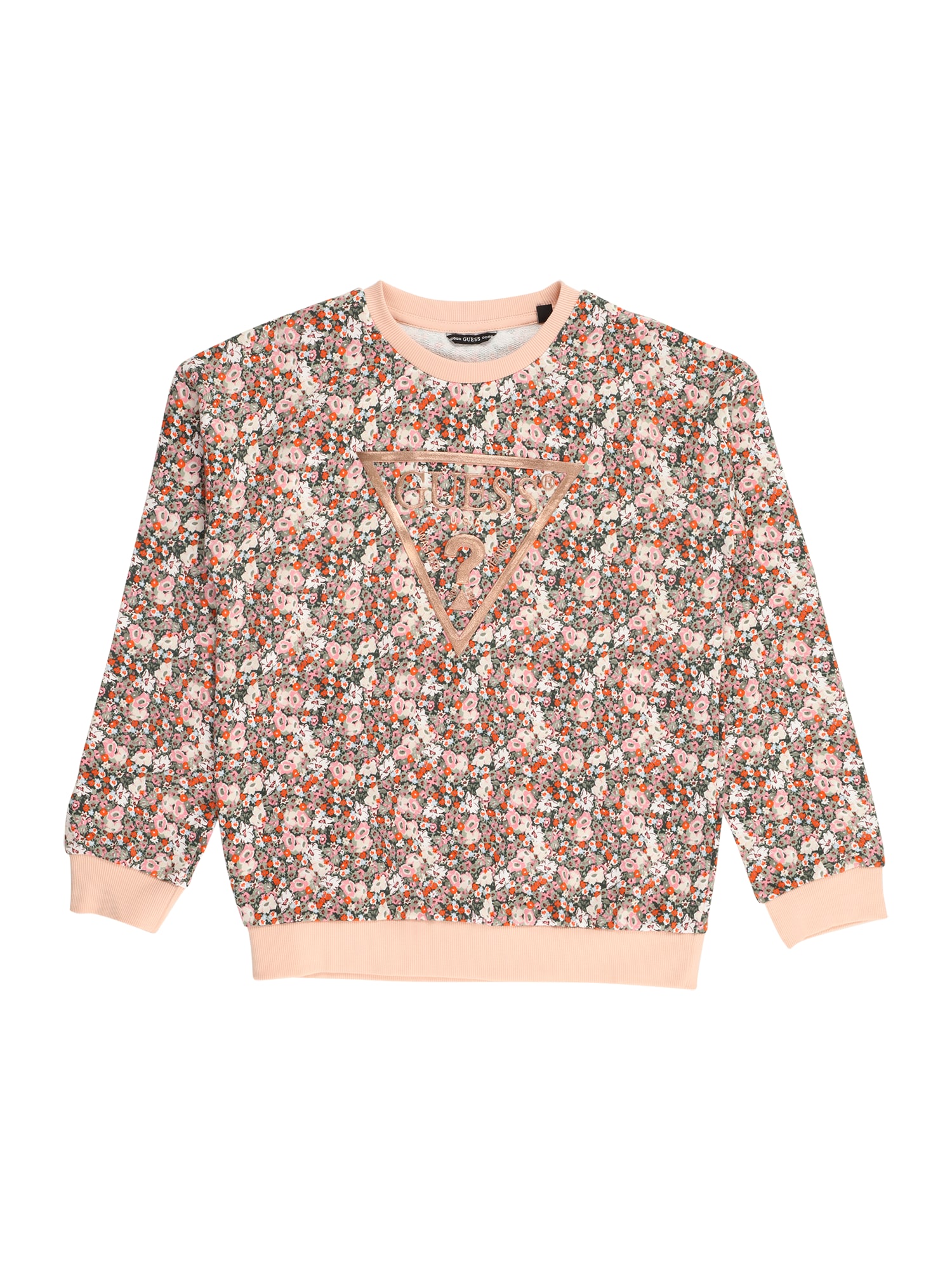 GUESS Sweater majica  maslinasta / narančasta / roza / bijela