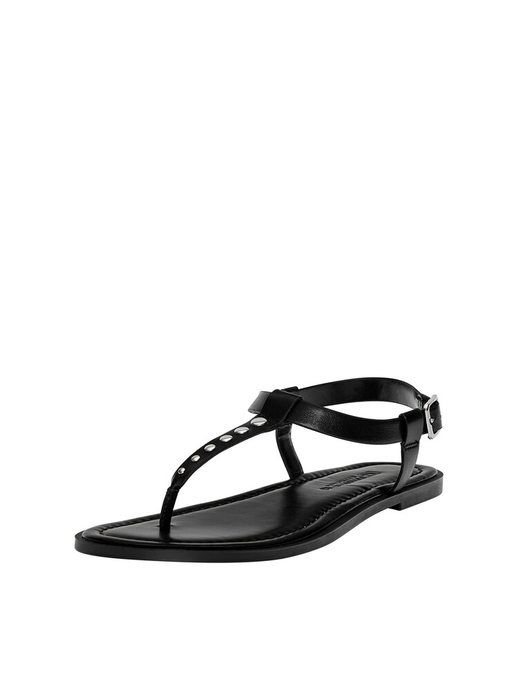 Pull&Bear Ujjelválasztó-pántos szandál Női fekete , Méret 38
