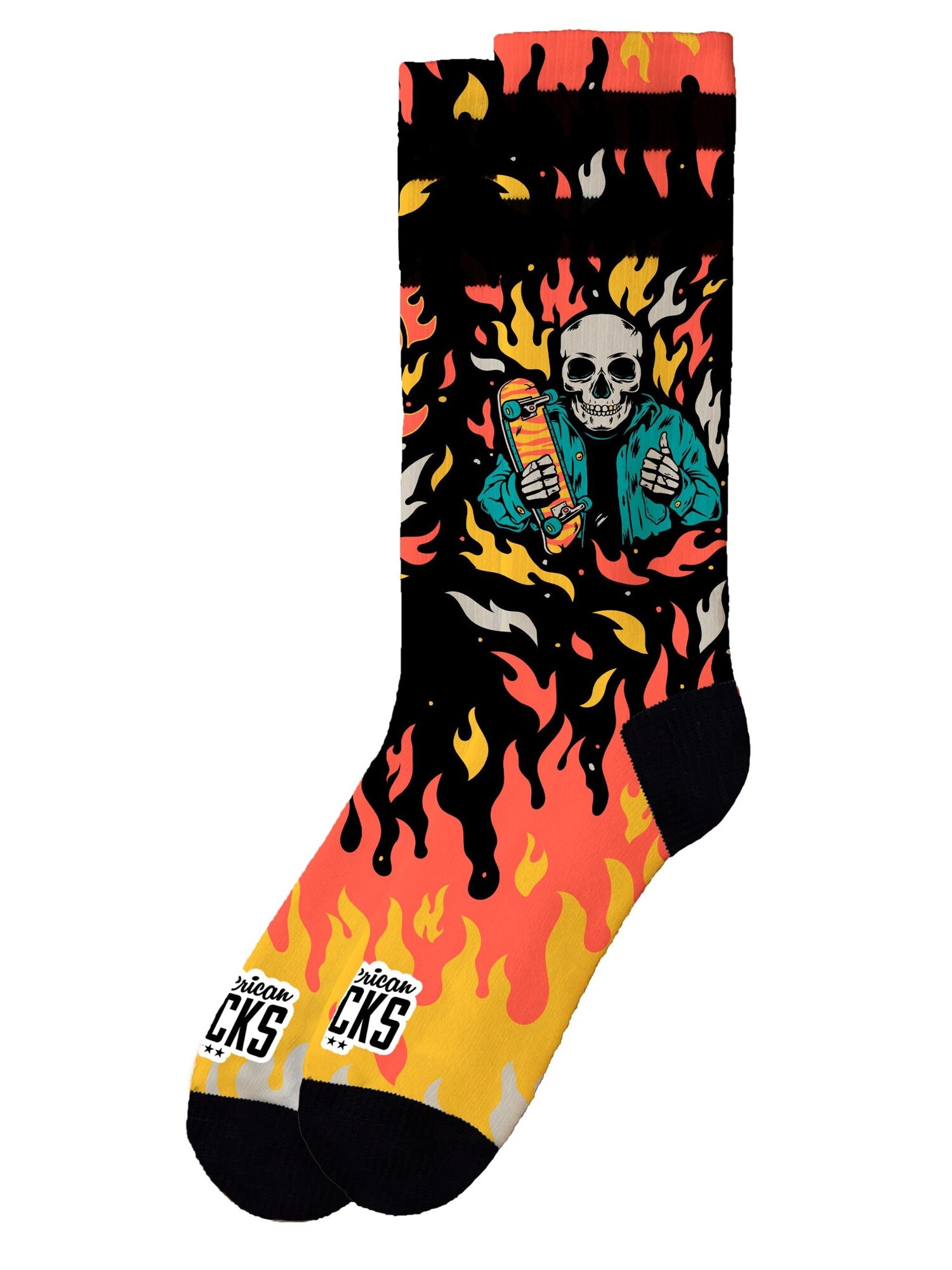 American Socks Calcetines 'Welcome to Hell' negro