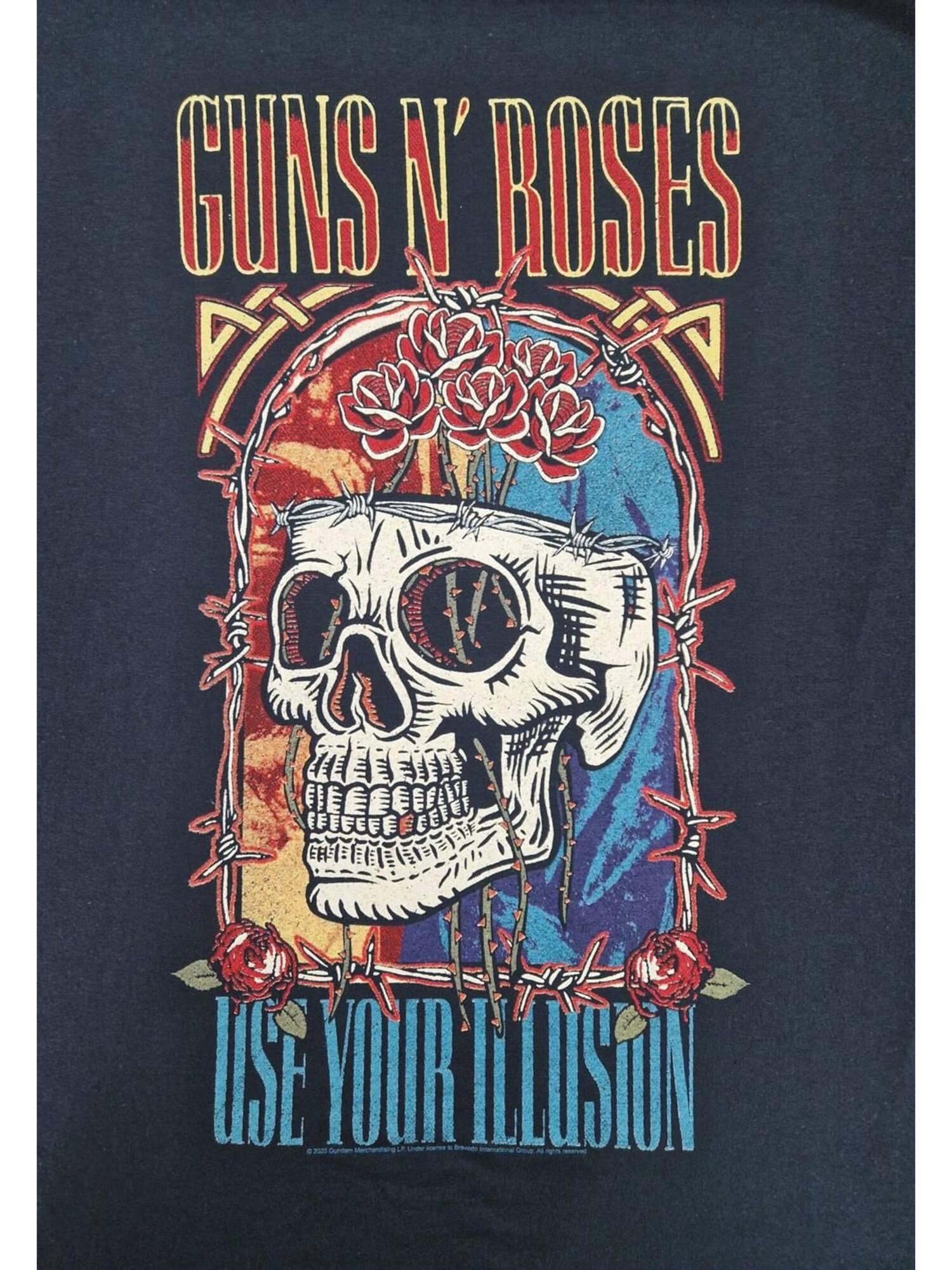 GUNS N' ROSES Camiseta 'Guns N´ Roses Use your Illution Skull T-Shirt'  negro – imagen 3