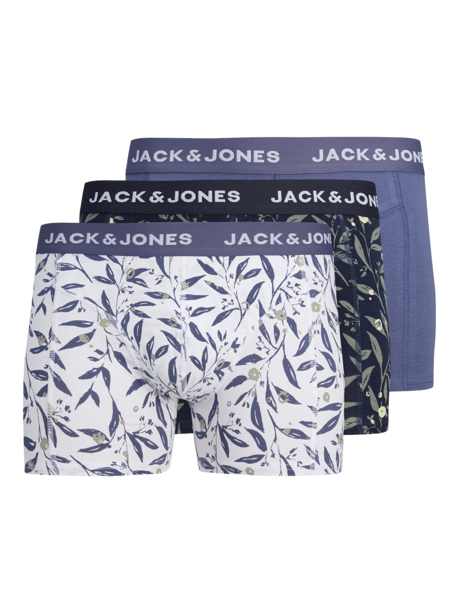 JACK & JONES Boxerky 'HARVEY'  námornícka modrá / opálová / pastelovo zelená / biela