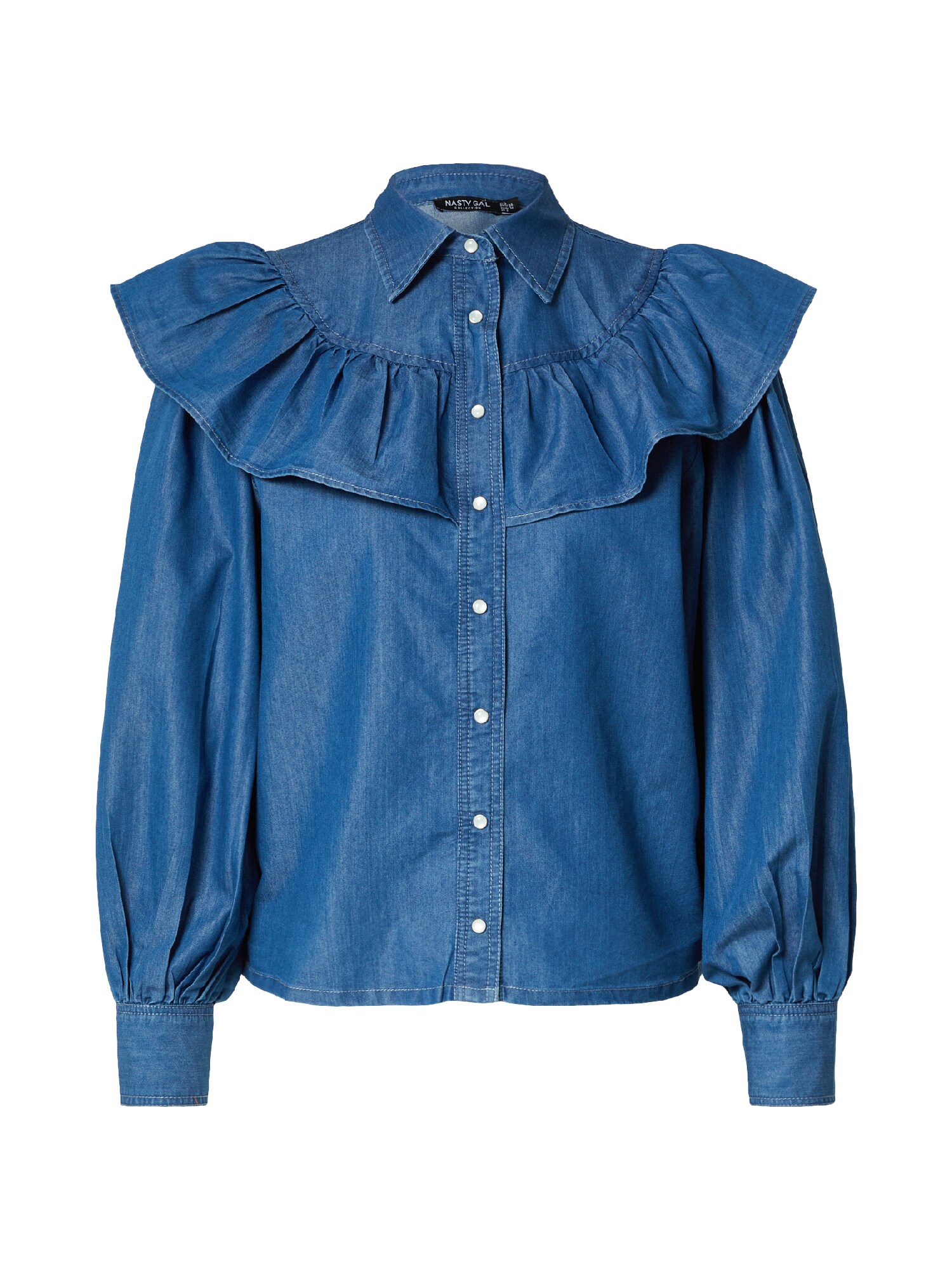 Nasty Gal Blúzka  modrá denim