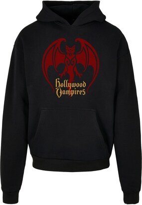 Merchcode Sweatshirt ‘Hollywood Vampires’ Geel / Rood / Zwart