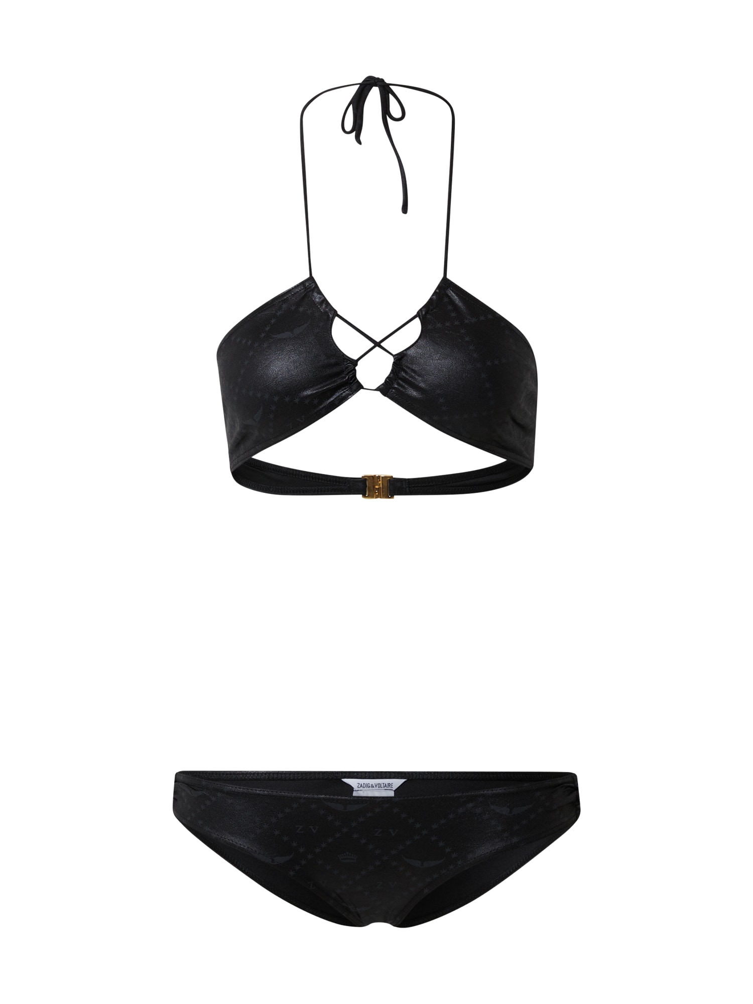 Zadig & Voltaire Bikinis antracito spalva / juoda