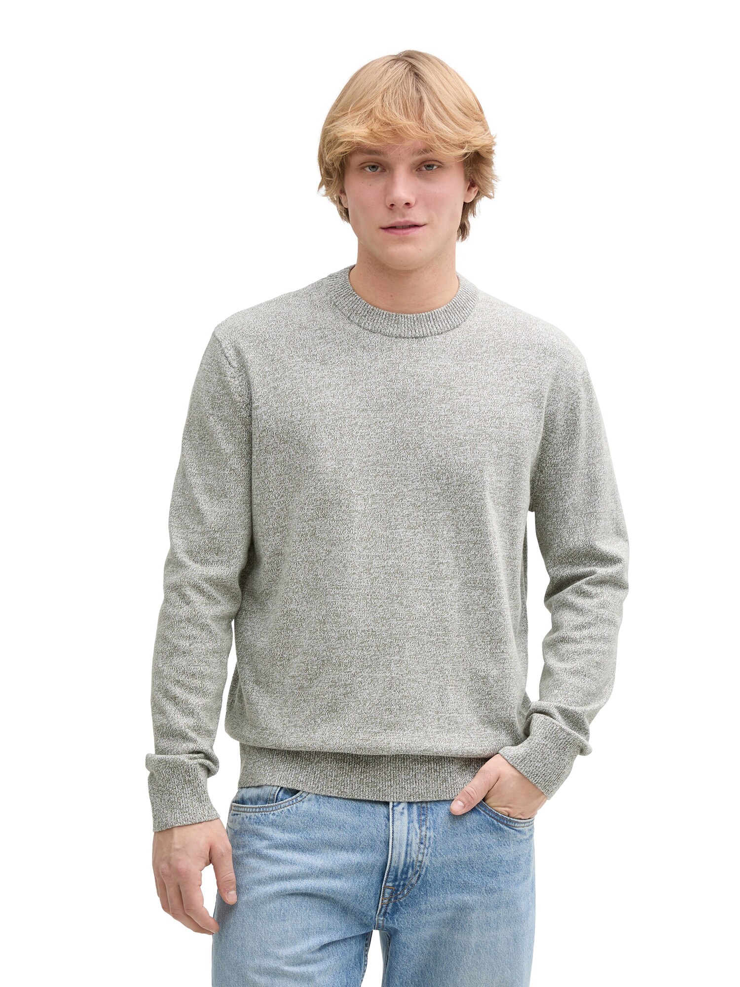 TOM TAILOR DENIM Pulóver  olíva / pasztellzöld termék 2. képe