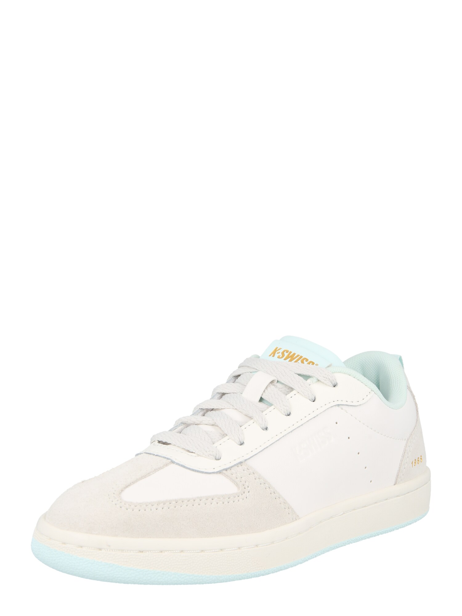 K-SWISS Sneaker low 'COURT VARSITY'  albastru aqua / gri deschis / alb