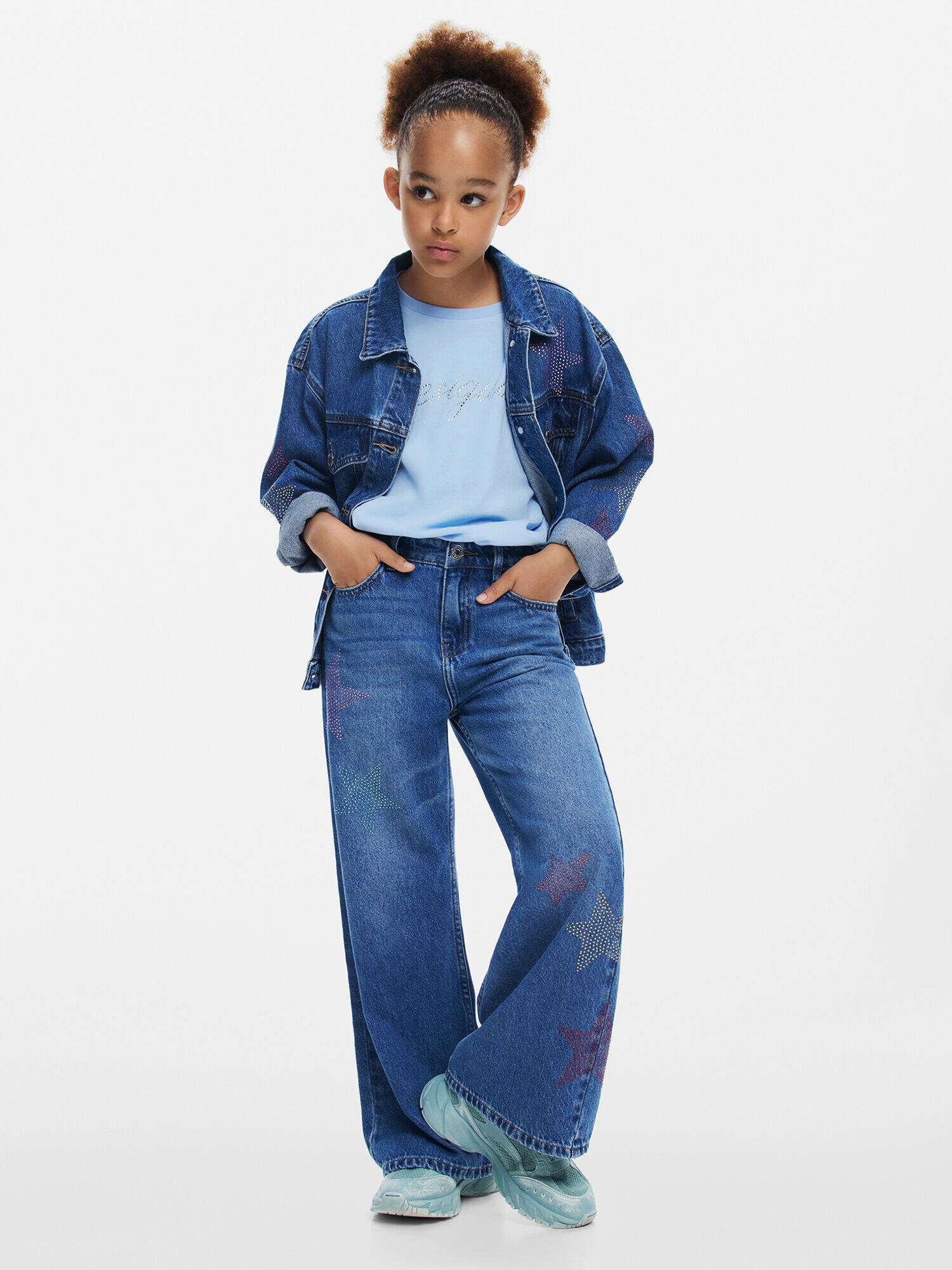 Desigual Farmer 'Star'  kék / kék farmer / vegyes színek termék 2. képe