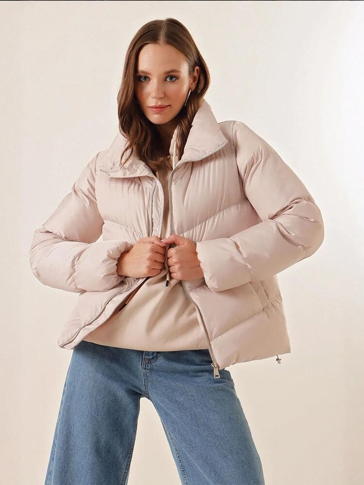 Bigdart Winterjacke Damen Größe M ecru