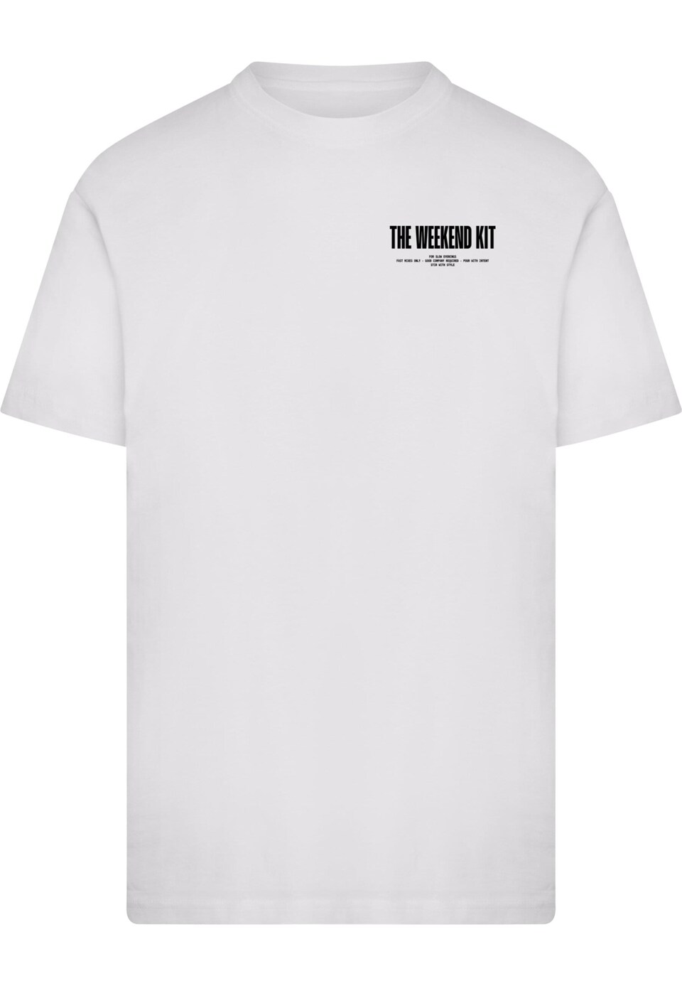 T-shirt 'The Weekend Kit' gul / limette / svart