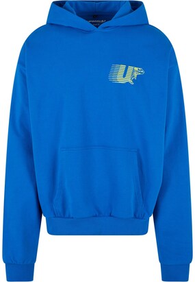 MT Upscale Sweatshirt ‘Athletic Club’ Kobaltblauw / Lichtgroen