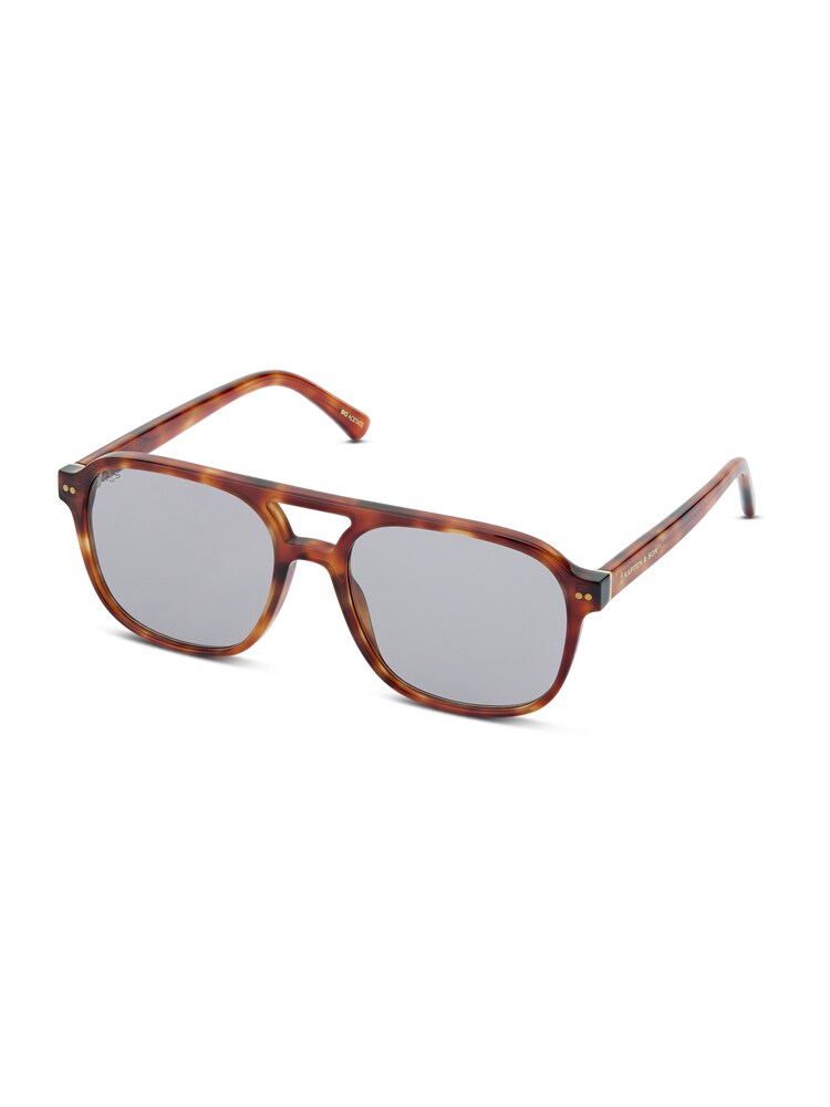 Kapten & Son Sonnenbrille 'Zurich Edge' Herren Größe One Size cognac / dunkelbraun / grau