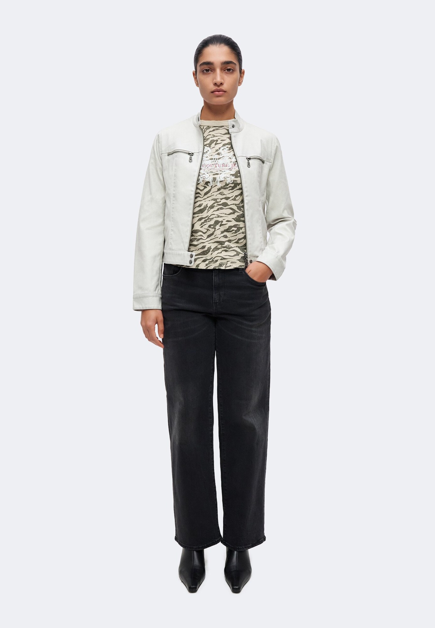 Juicy Couture Camiseta  beige / verde oscuro – imagen 4