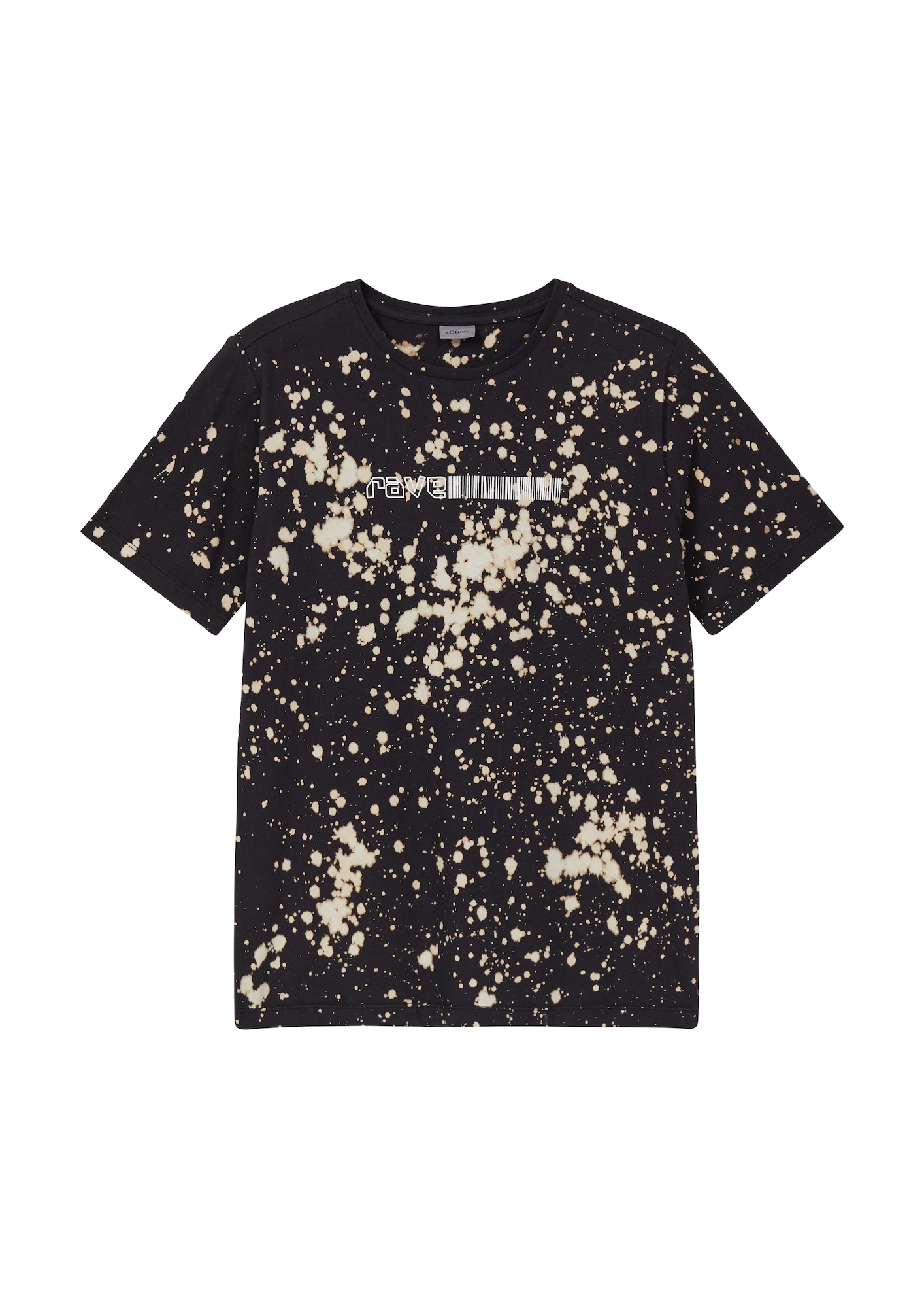 S.Oliver Shirt Lichtbeige / Zwart / Wit