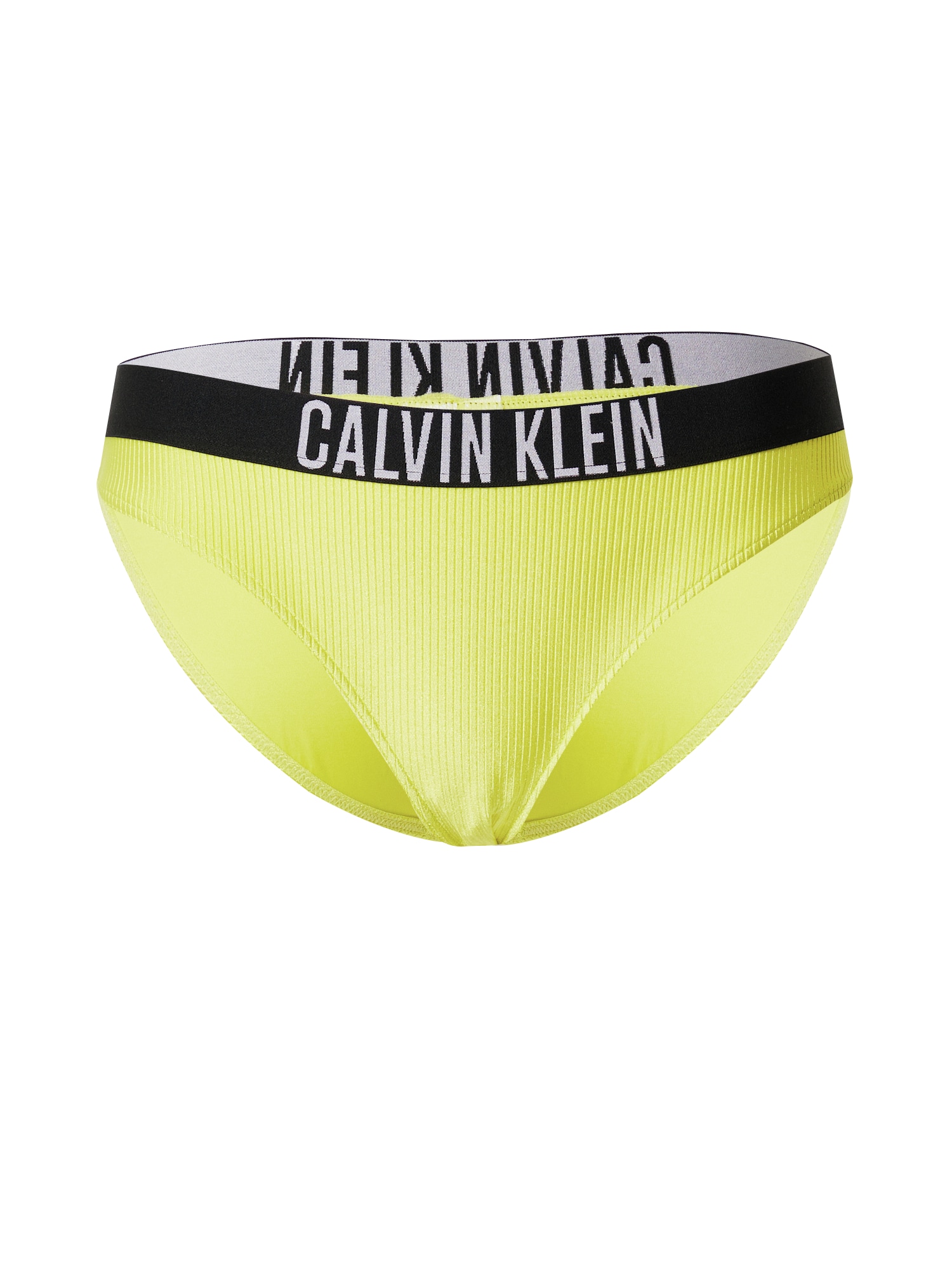 Calvin Klein Swimwear Bikini hlačke  rumena / črna / bela
