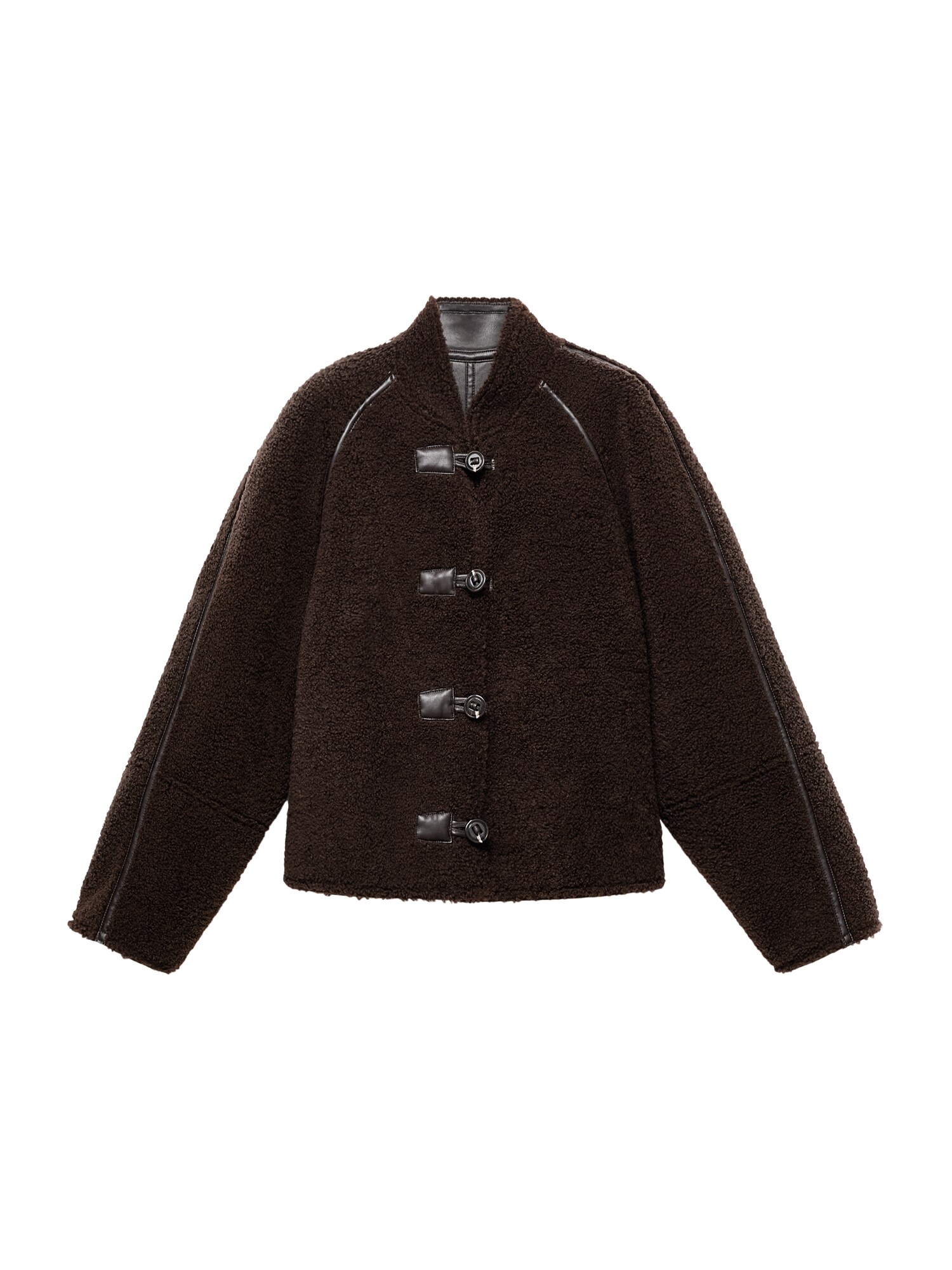 MANGO Geacă de primăvară-toamnă Chopin  maro închis