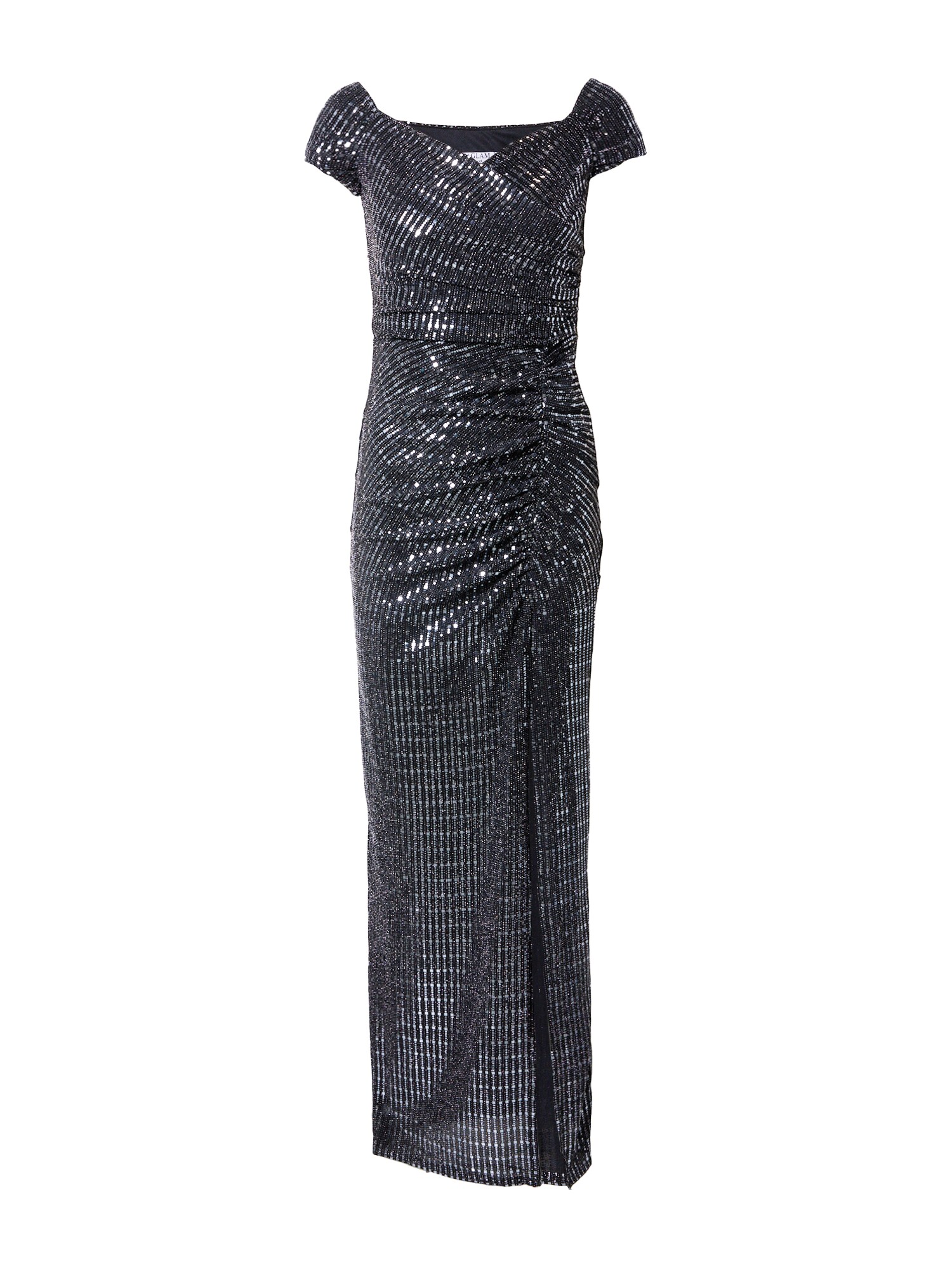Sistaglam Vakarinė suknelė 'SYDNEY' juoda / sidabrinė