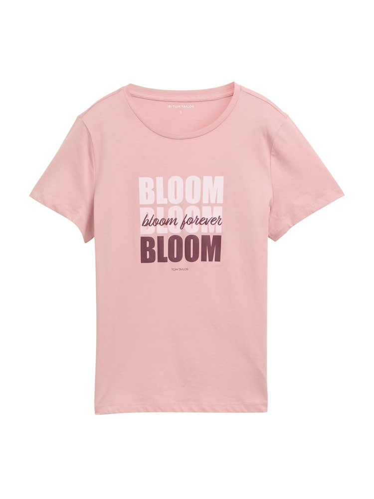 TOM TAILOR T-Shirt Damen Größe XS aubergine / rosa