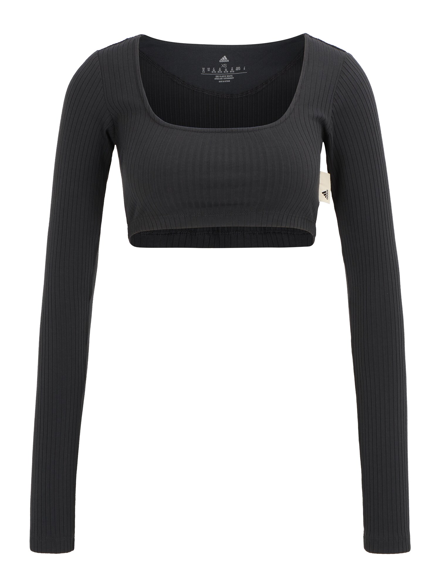 ADIDAS SPORTSWEAR Funkčné tričko 'Studio Lounge Ribbed '  antracitová