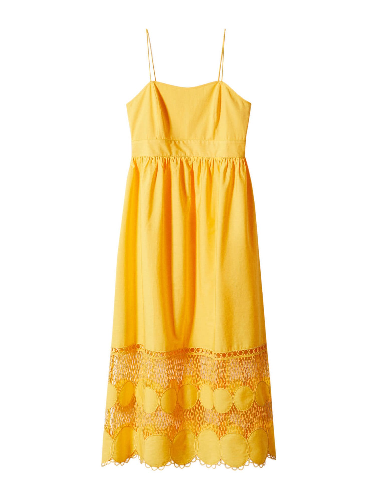 MANGO Лятна рокля 'Borris'  жълто