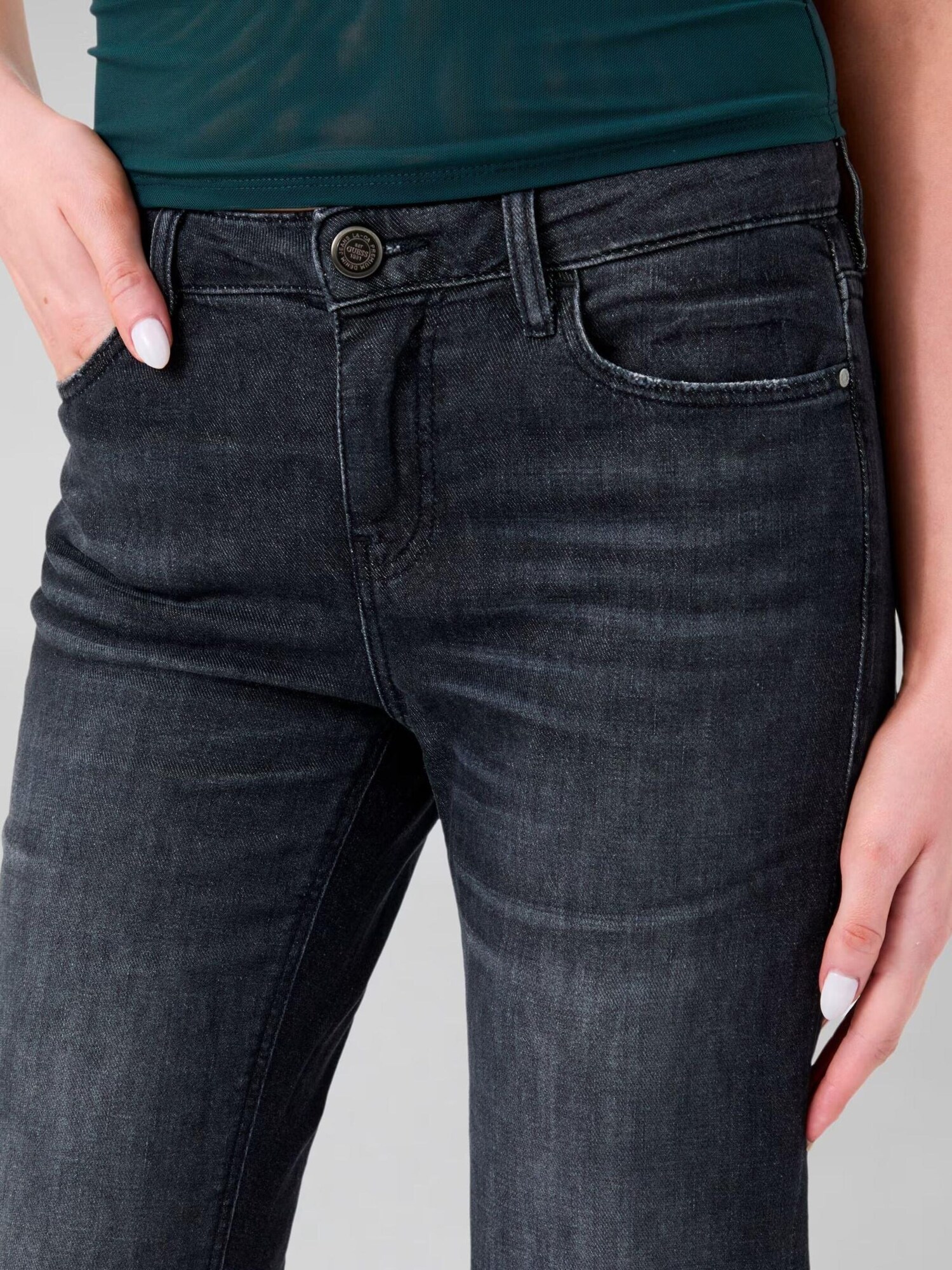 GUESS Vaquero 'BEVERLY LOW RISE W6BAJ7 D2088'  negro – imagen 6