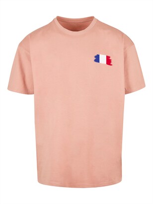 F4NT4STIC Shirt ‘France Frankreich Flagge Fahne’ Gemengde kleuren / Perzik