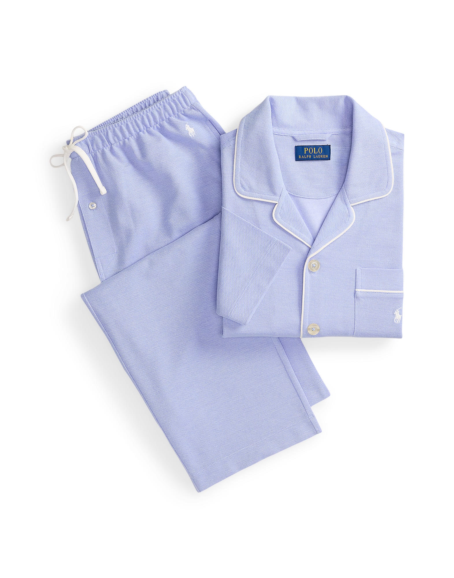 Polo Ralph Lauren Pijama lungă albastru deschis