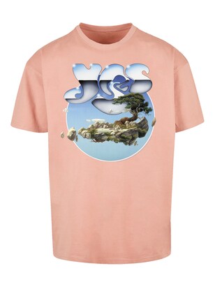 F4NT4STIC Shirt ‘YES Chrome Island’ Blauw / Lichtblauw / Groen / Abrikoos