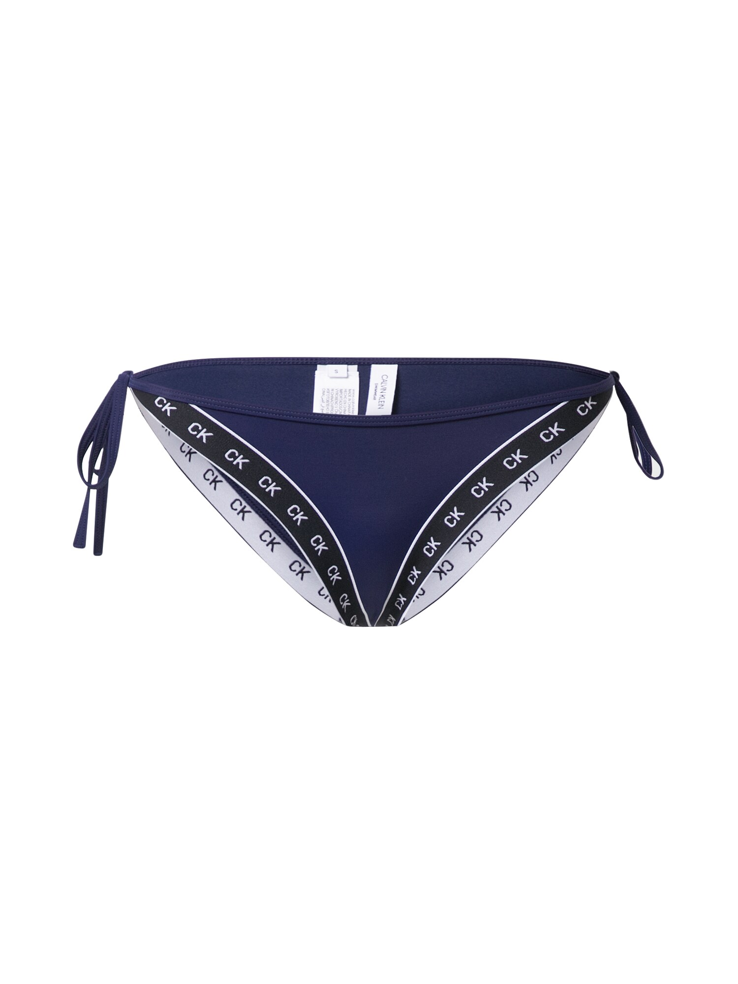 Calvin Klein Swimwear Bikinio kelnaitės 'Cheeky'  tamsiai mėlyna / juoda