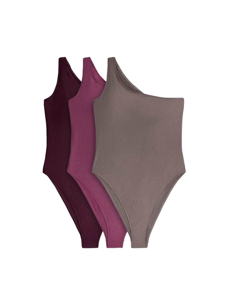 Baddräkt taupe / fuchsia