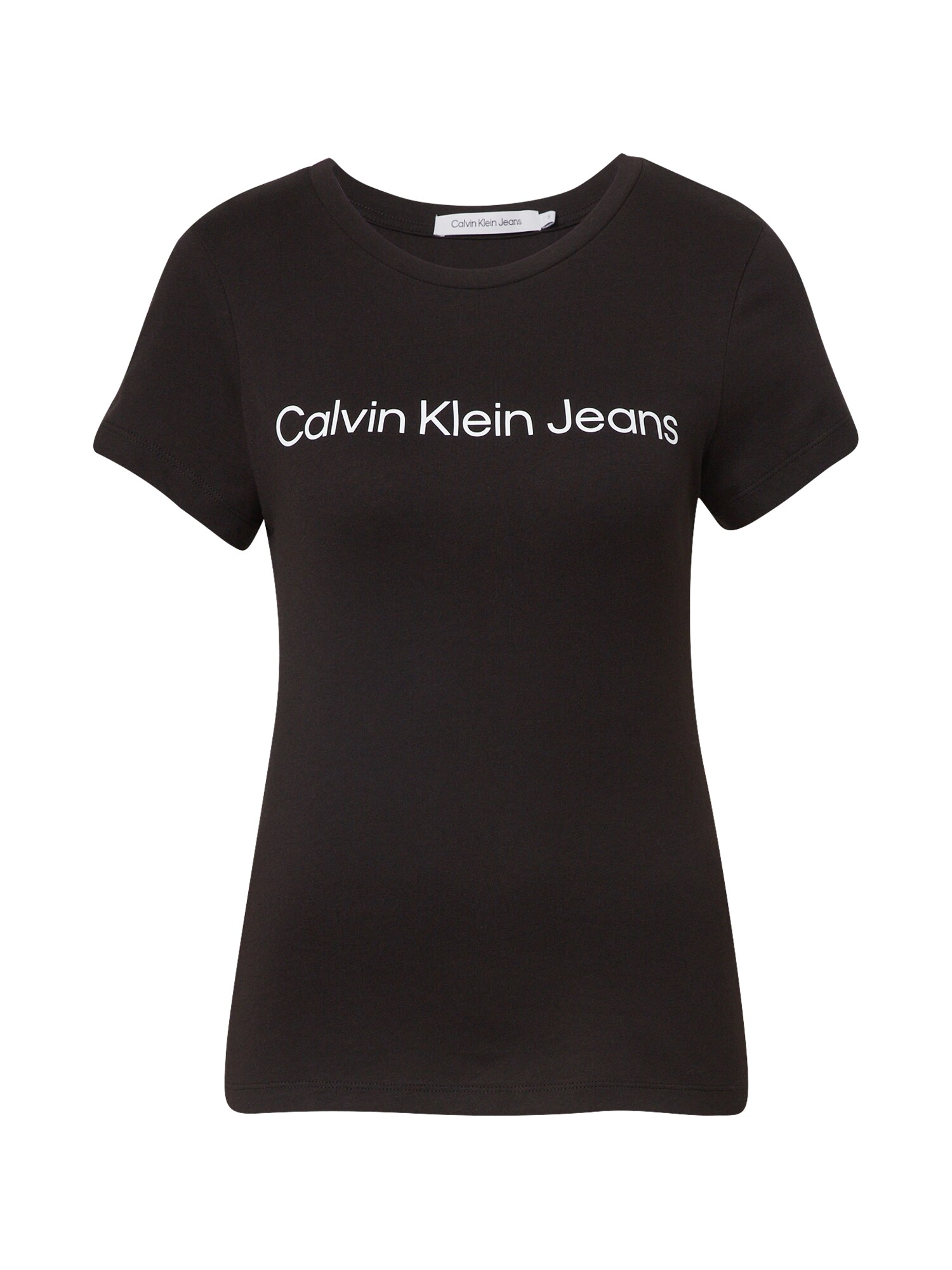 Calvin Klein Jeans Tričko  čierna / biela