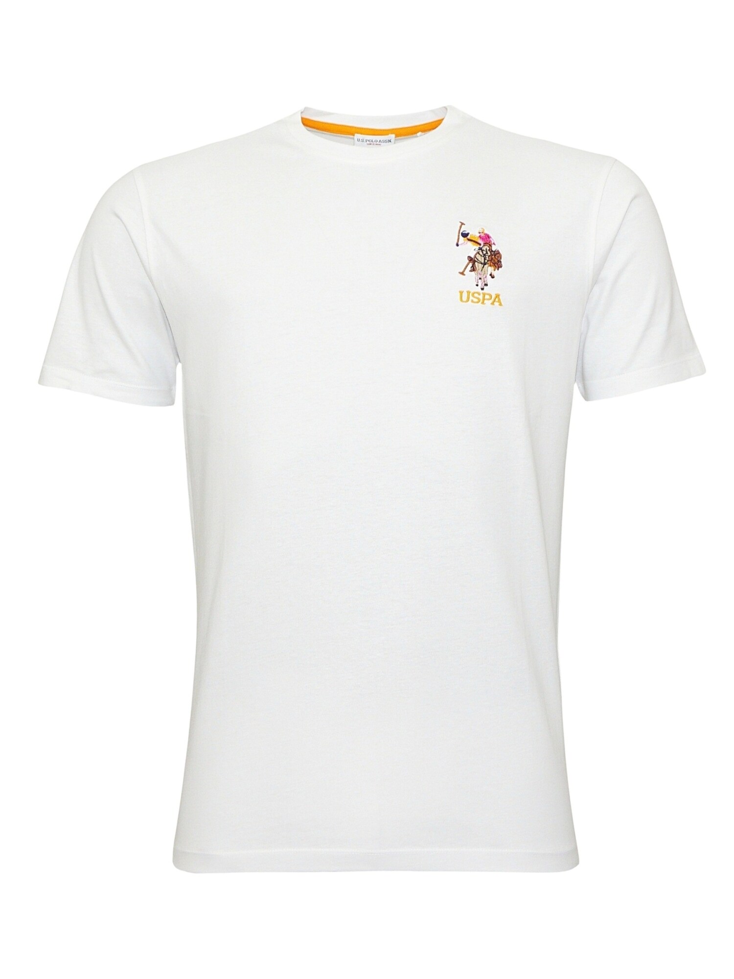 U.S. POLO ASSN. Tricou  bej / roz închis / alb