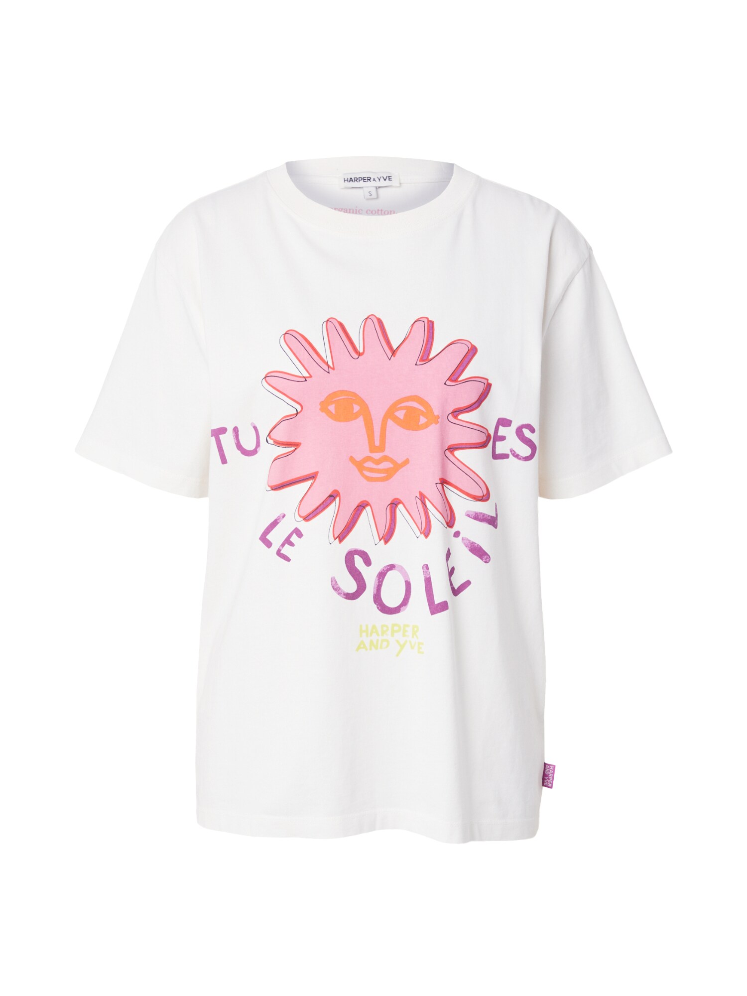 Harper & Yve Póló 'Le Soleil'  ekrü / lila / narancs / rózsaszín akciós termékkép 1