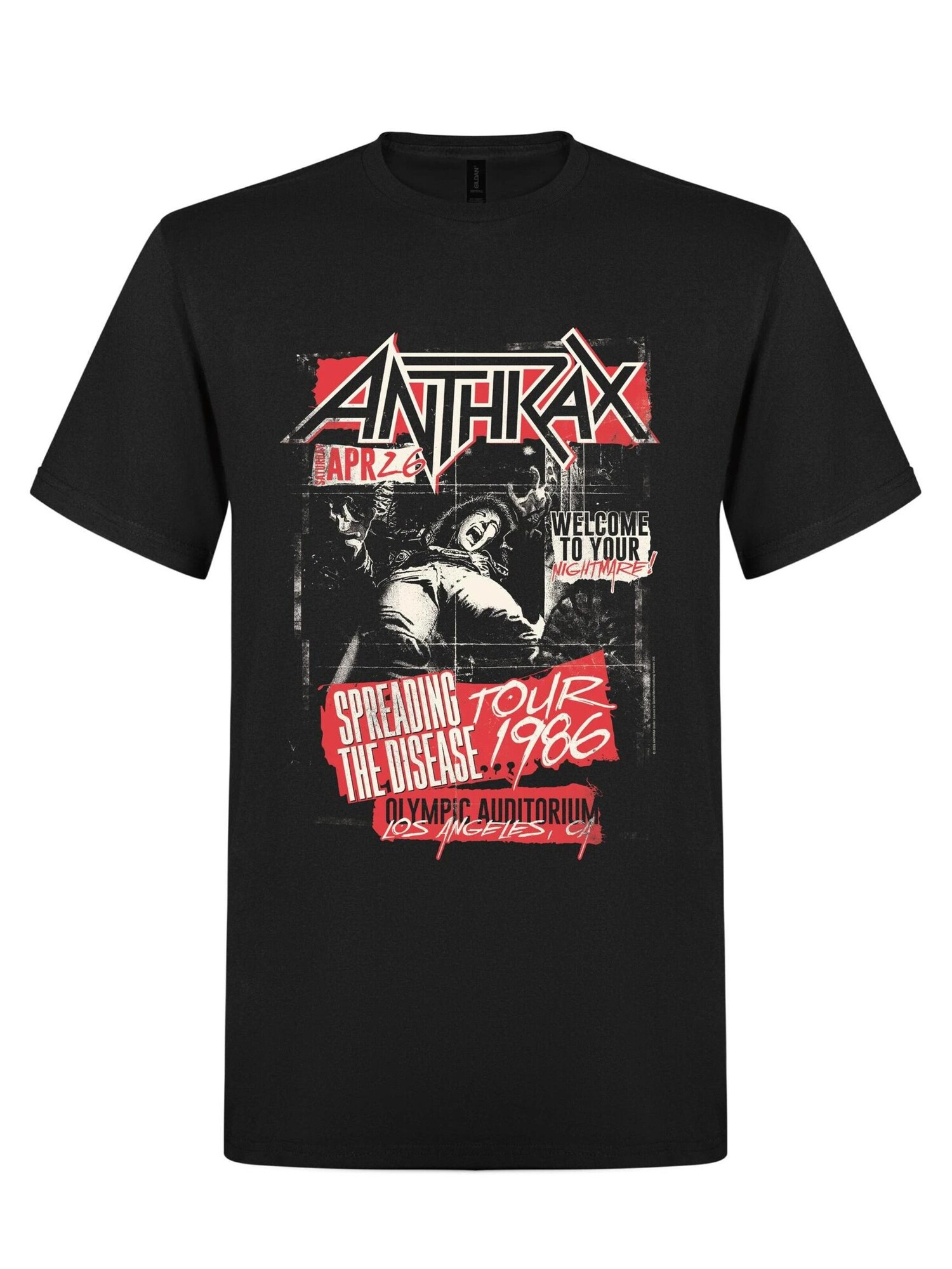 T-shirt 'Anthrax Spreading the Disase T-Shirt'