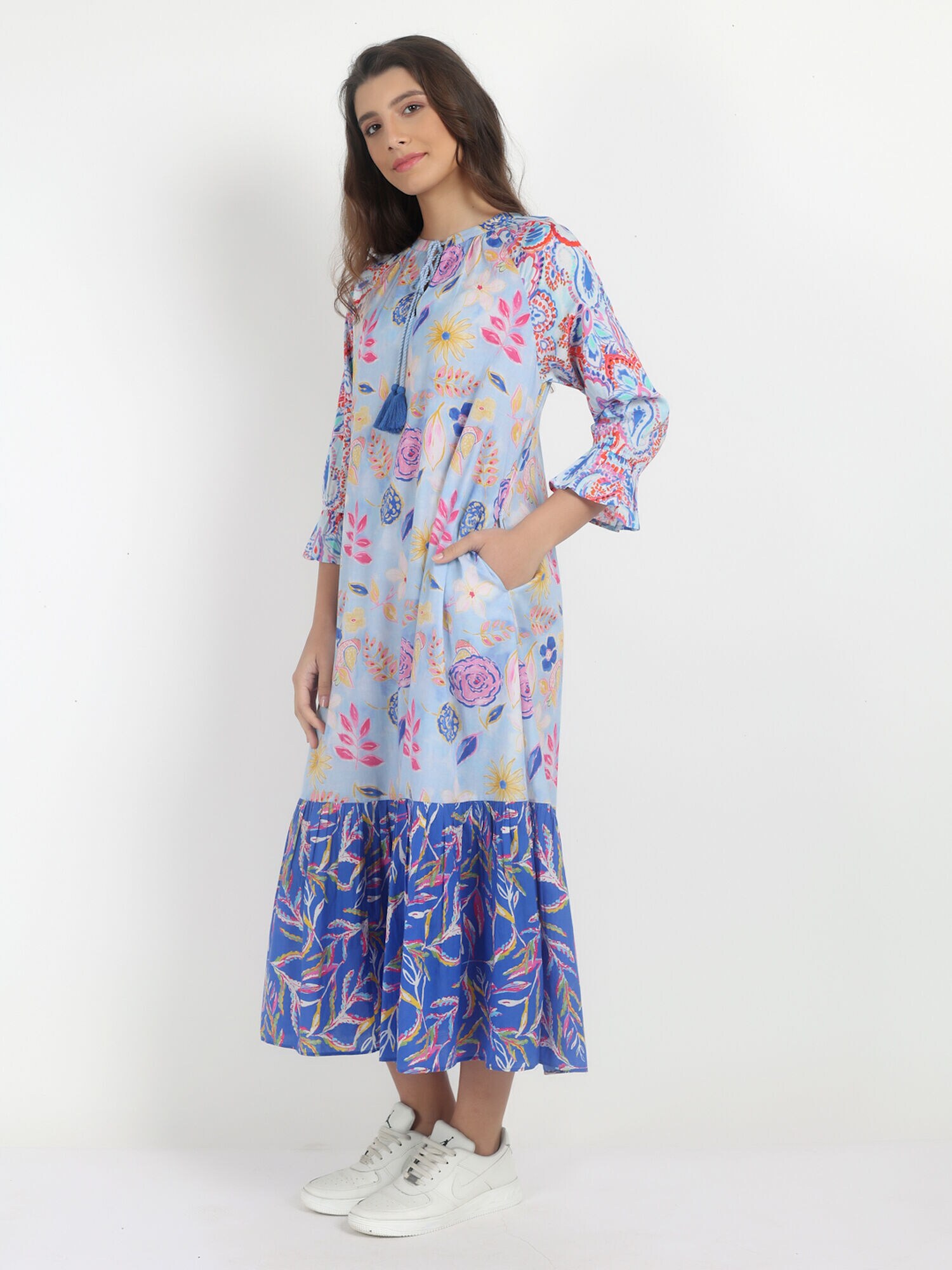 Thumbnail - VICCI Germany Maxikleid  im A-Linien Schnitt