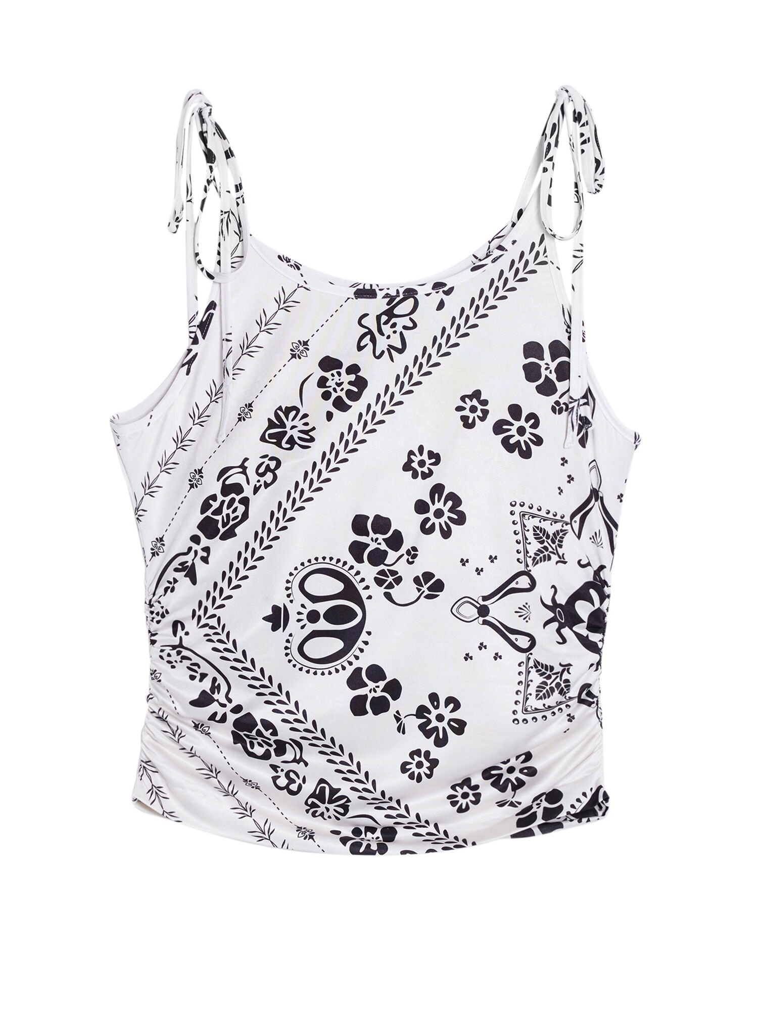 Desigual Top fekete / fehér akciós termékkép 1