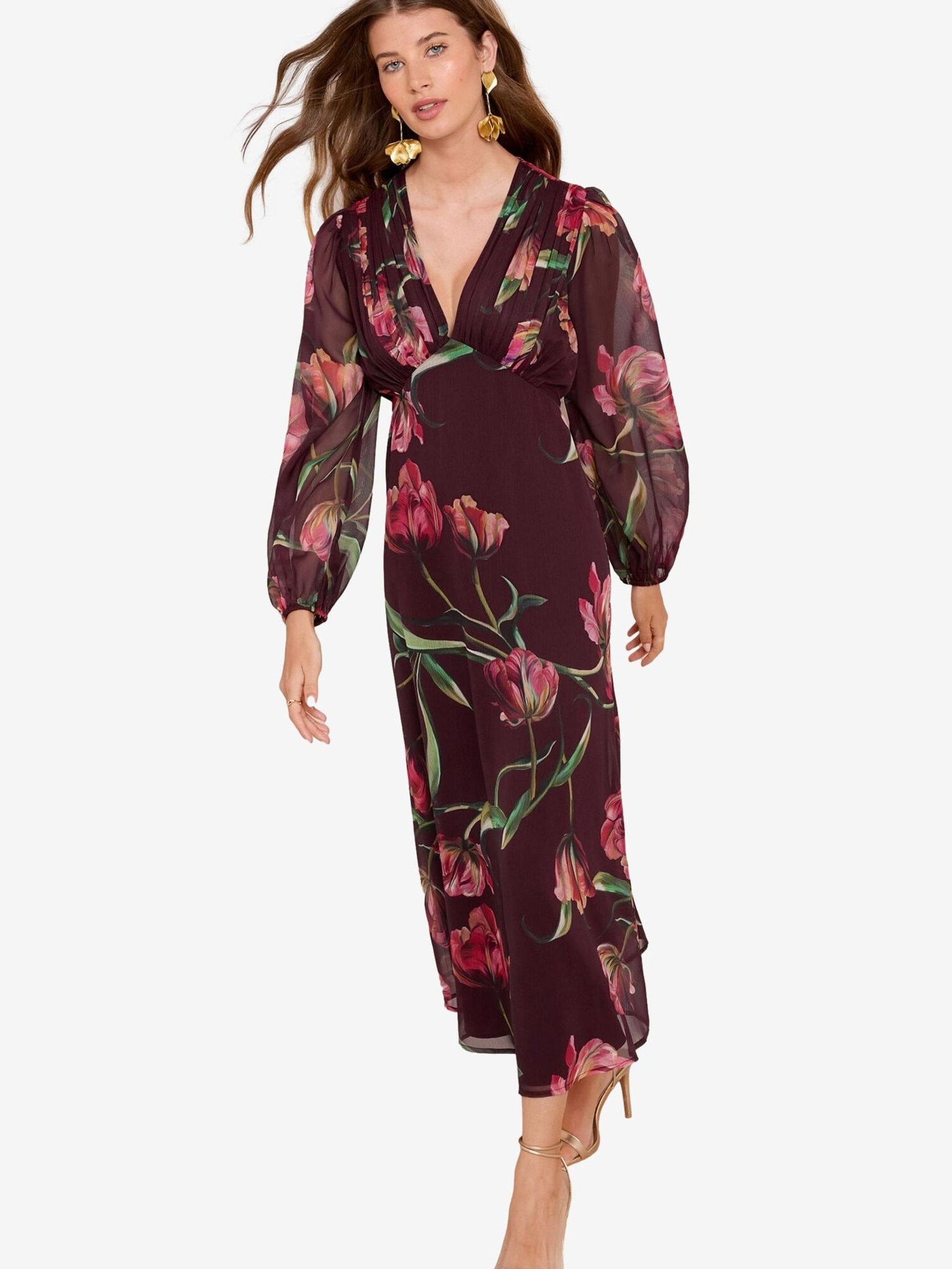 Friends Like These Rochie  verde / ciclam / roz