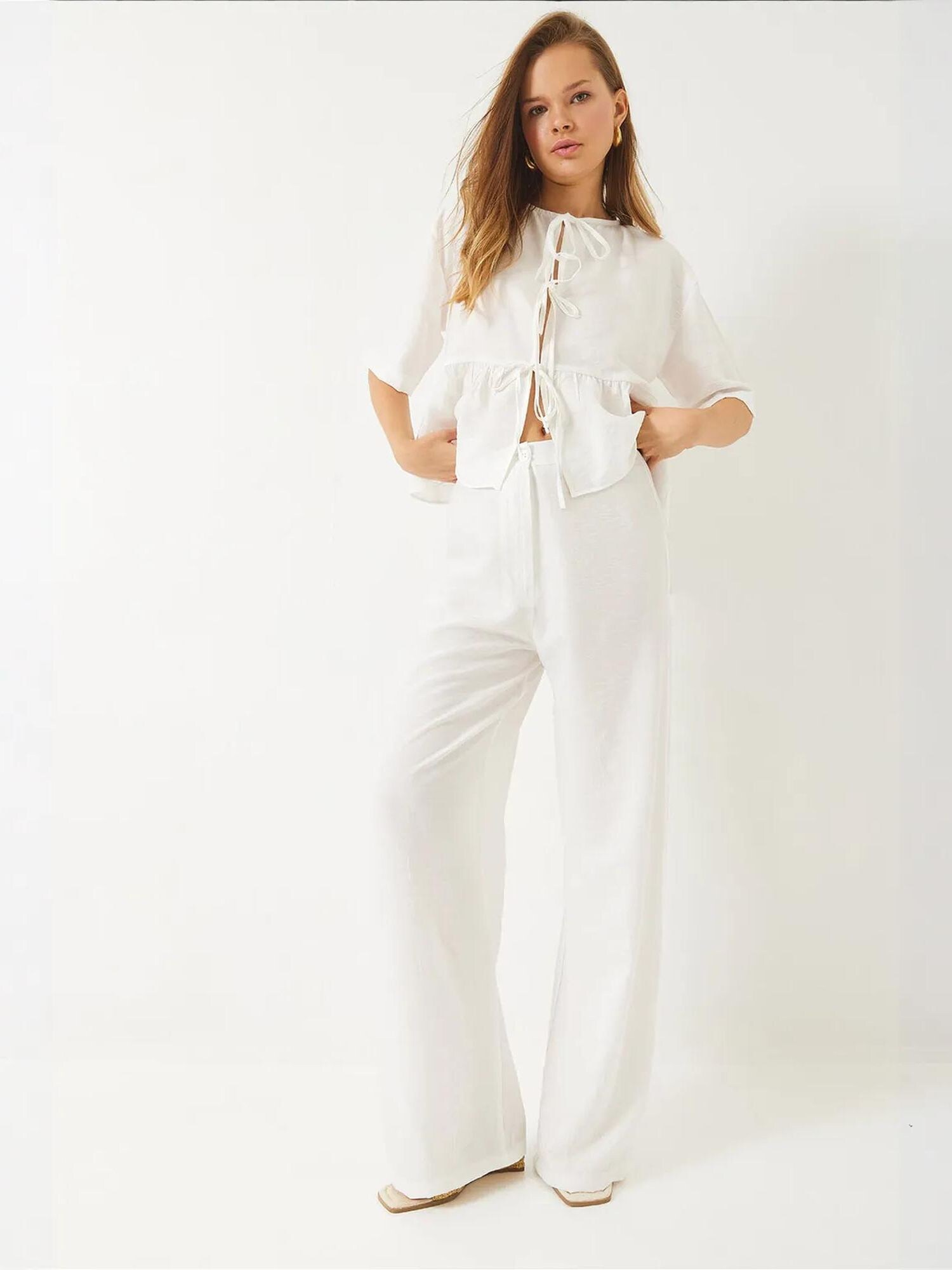 Bianco Lucci Completo pantalone  bianco