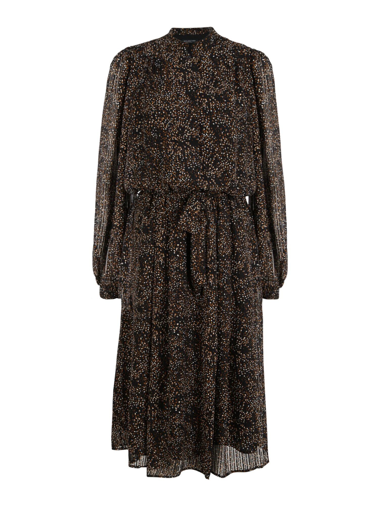 Selected Femme (Tall) Palaidinės tipo suknelė 'Misanti'  juoda / oranžinė / balta