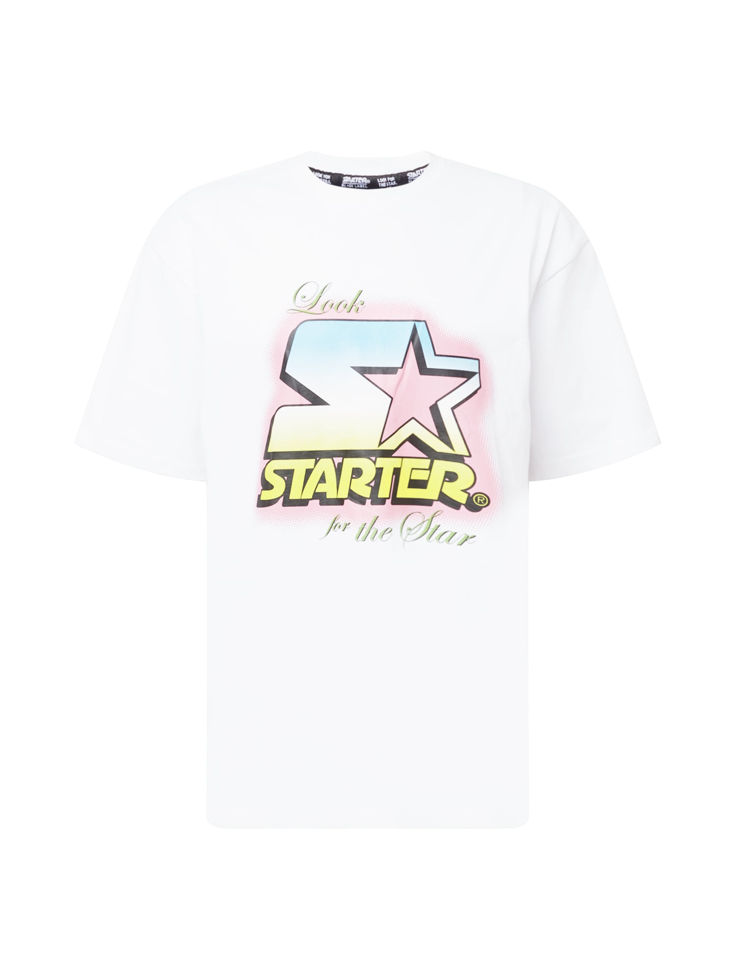 Starter Black Label Marškinėliai balta / šviesiai geltona / šviesiai mėlyna / žalia / rožių spalva