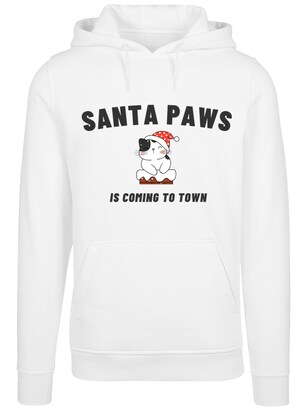 F4NT4STIC Sweatshirt ‘Santa Paws Christmas Cat’ Gemengde kleuren / Wit