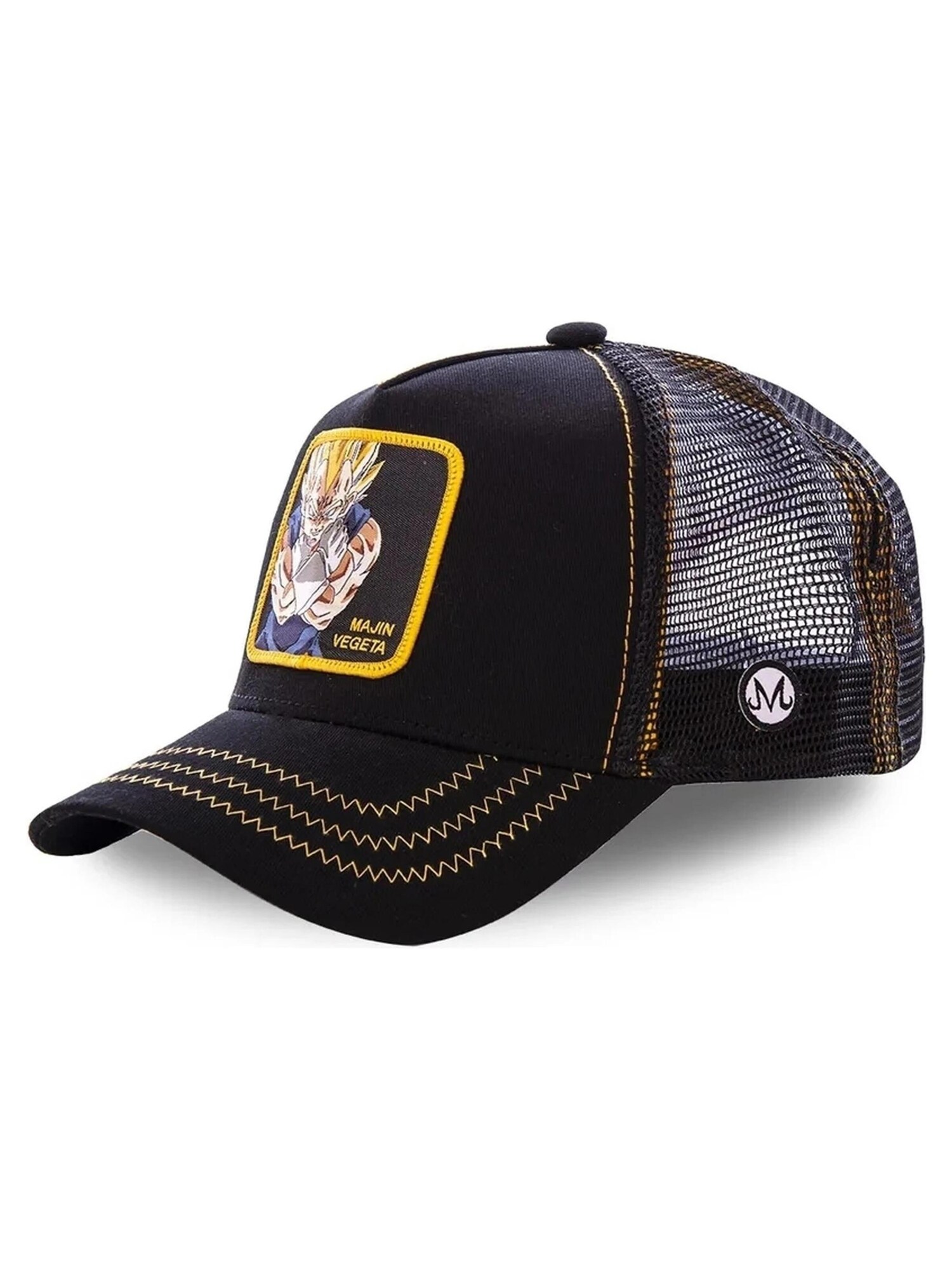 Capslab Gorra 'Gorra capslab negra majin vegeta bordado frente visera curva'  negro