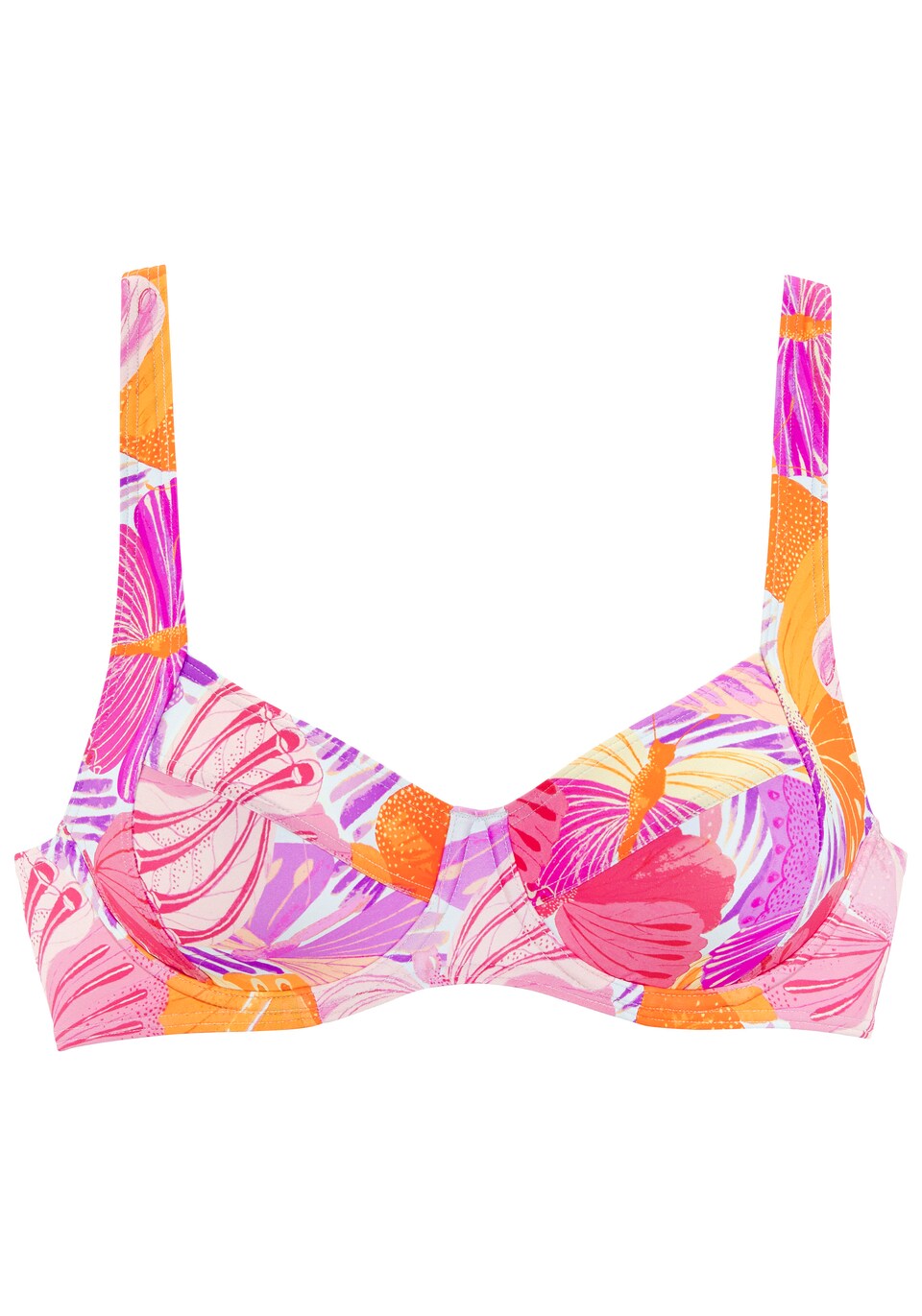 Bikiniöverdel lila / orange / rosa