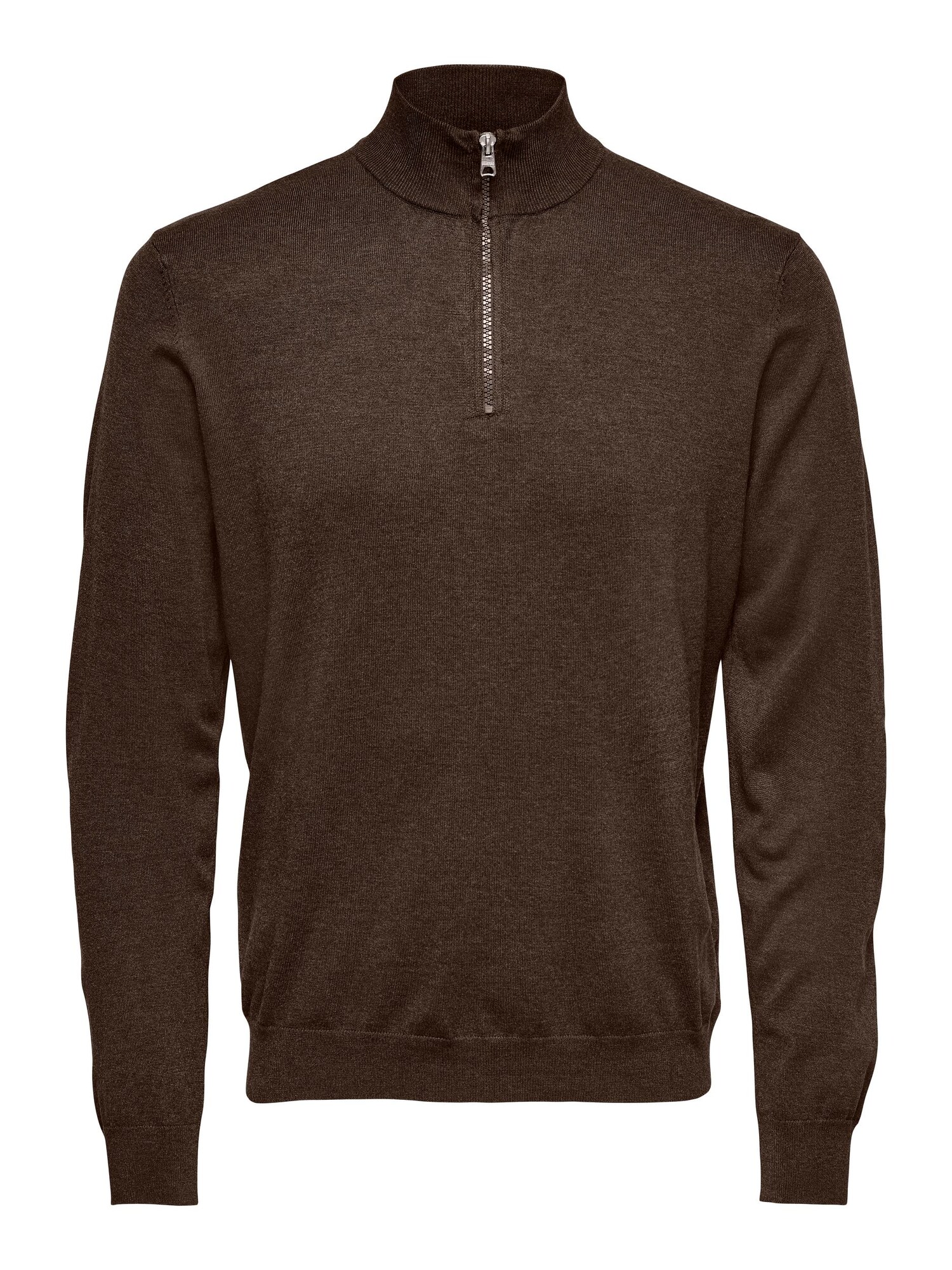 Only & Sons Pulover ONSWYLER  ciocolatiu