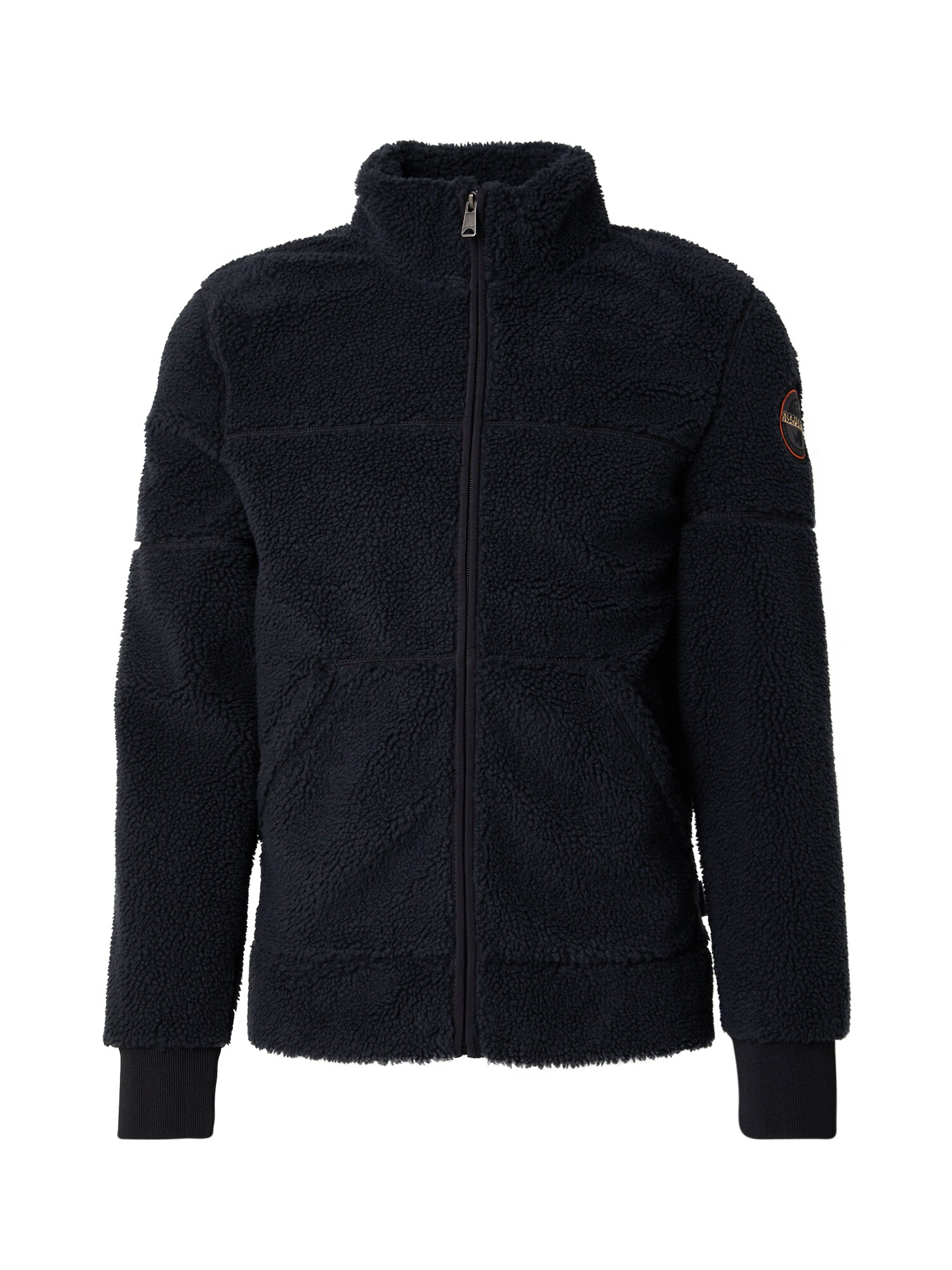 NAPAPIJRI Jachetă  fleece TARALGA  negru / alb murdar