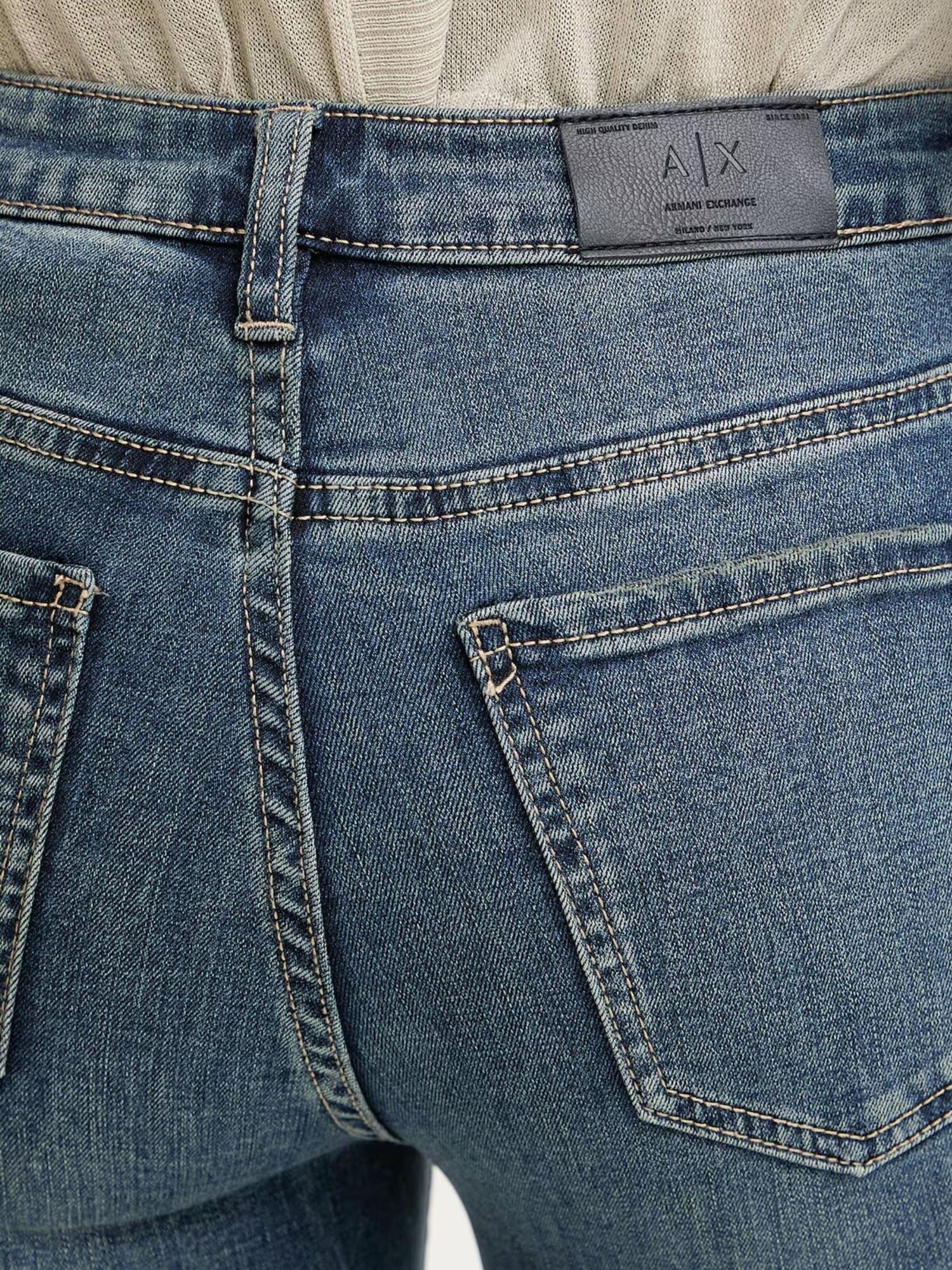ARMANI EXCHANGE Vaquero azul denim – imagen 3