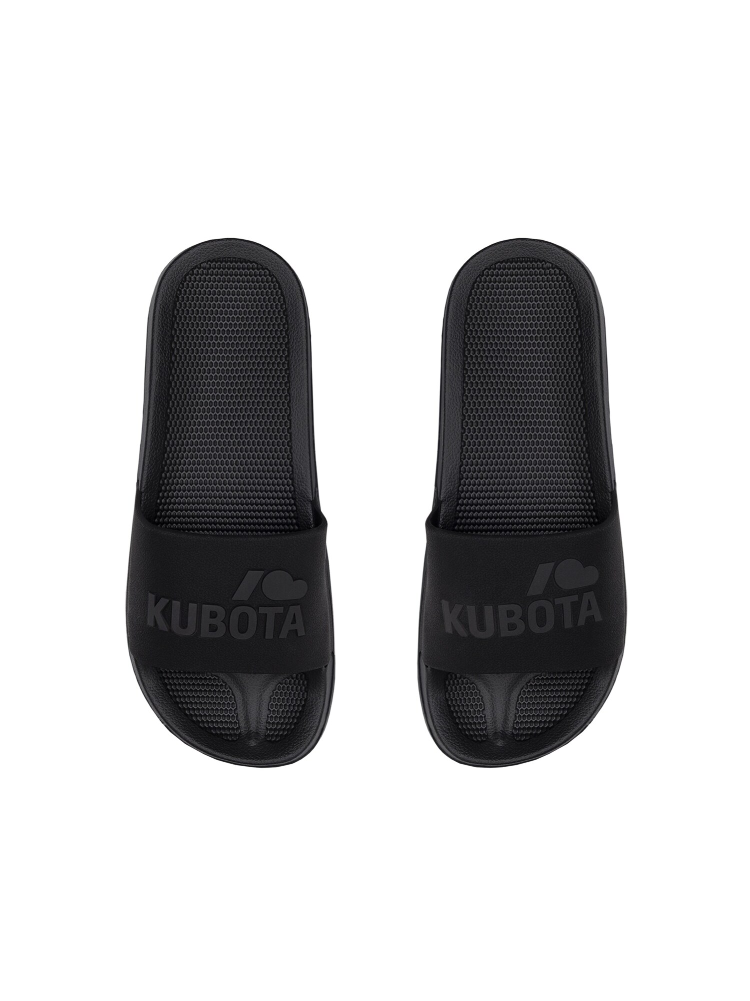 Kubota Strand- badschoen ' Men's Slip-On Dark Green Basic Plain Pool Slides' zwart
