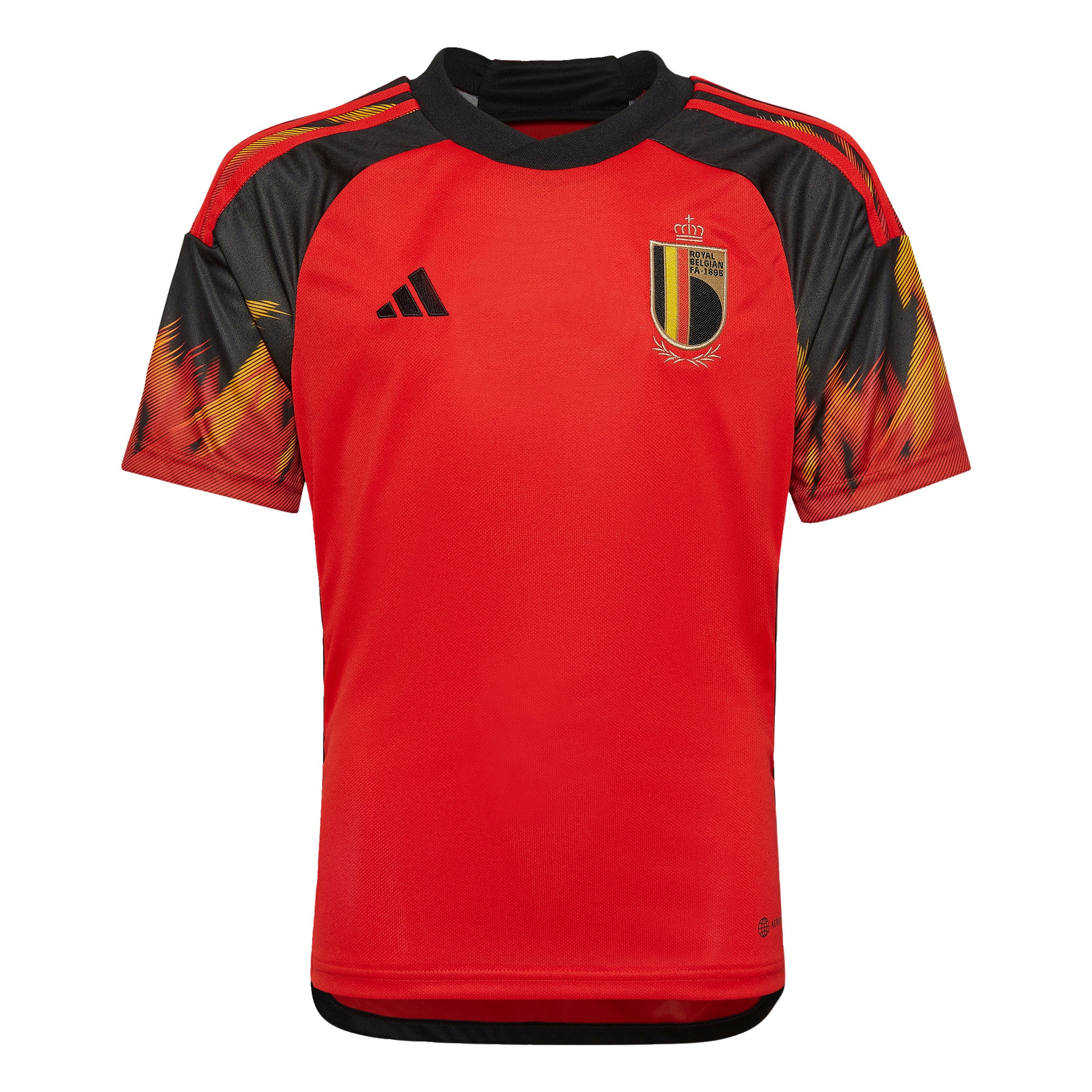 ADIDAS PERFORMANCE Funkčné tričko 'Belgium 22 Home'  zmiešané farby / červená