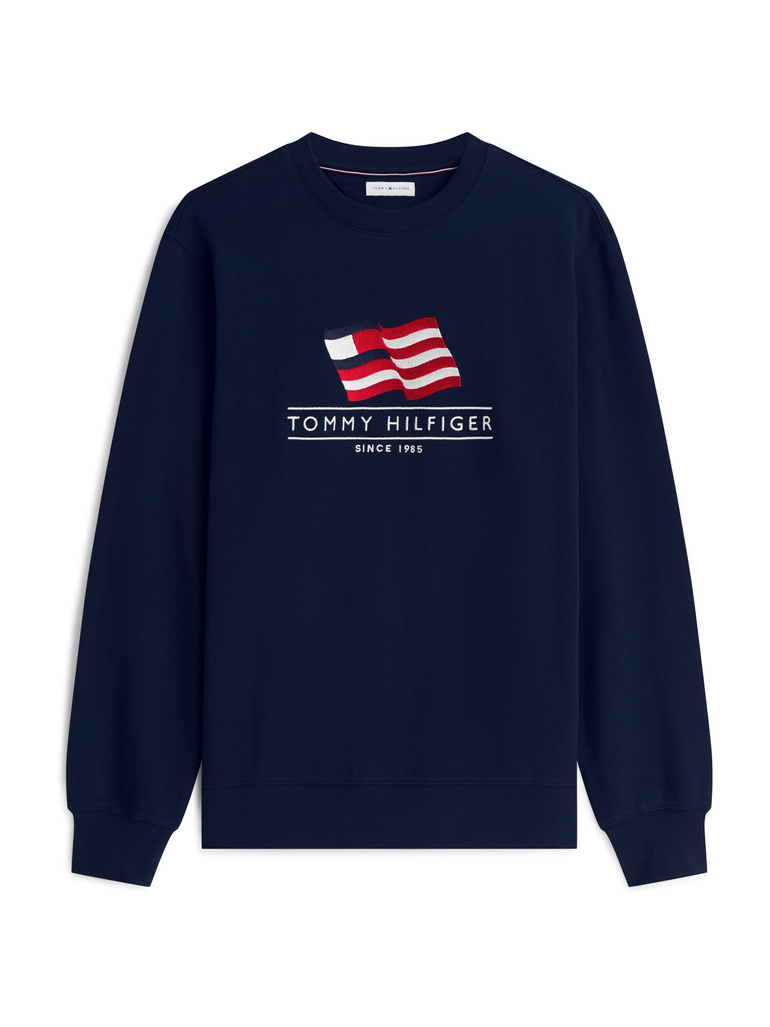 TOMMY HILFIGER Bluză de molton 'Flag'  albastru / roșu / alb